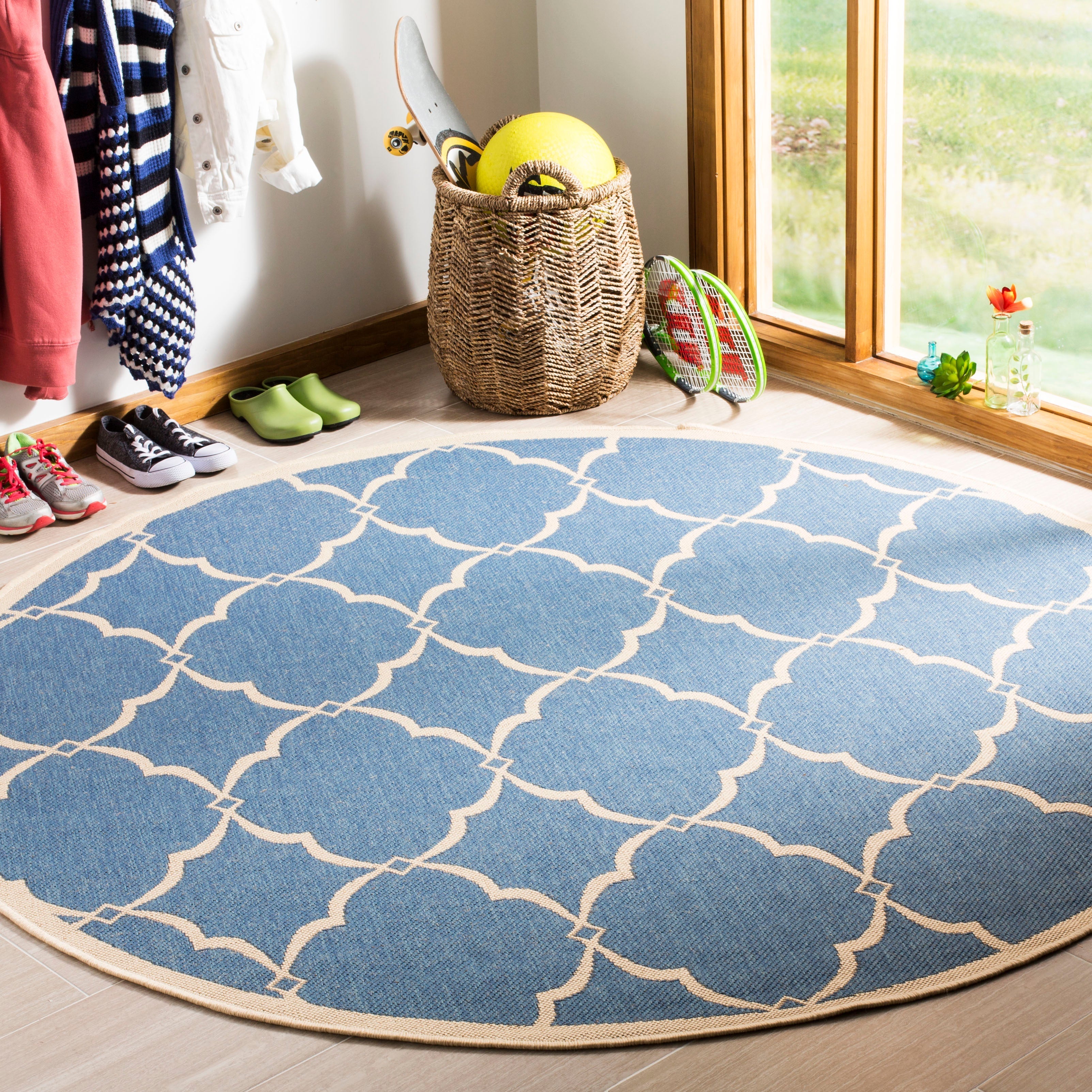 Beach House 125 Rug | Safavieh - BHS125 - Blue / Cream