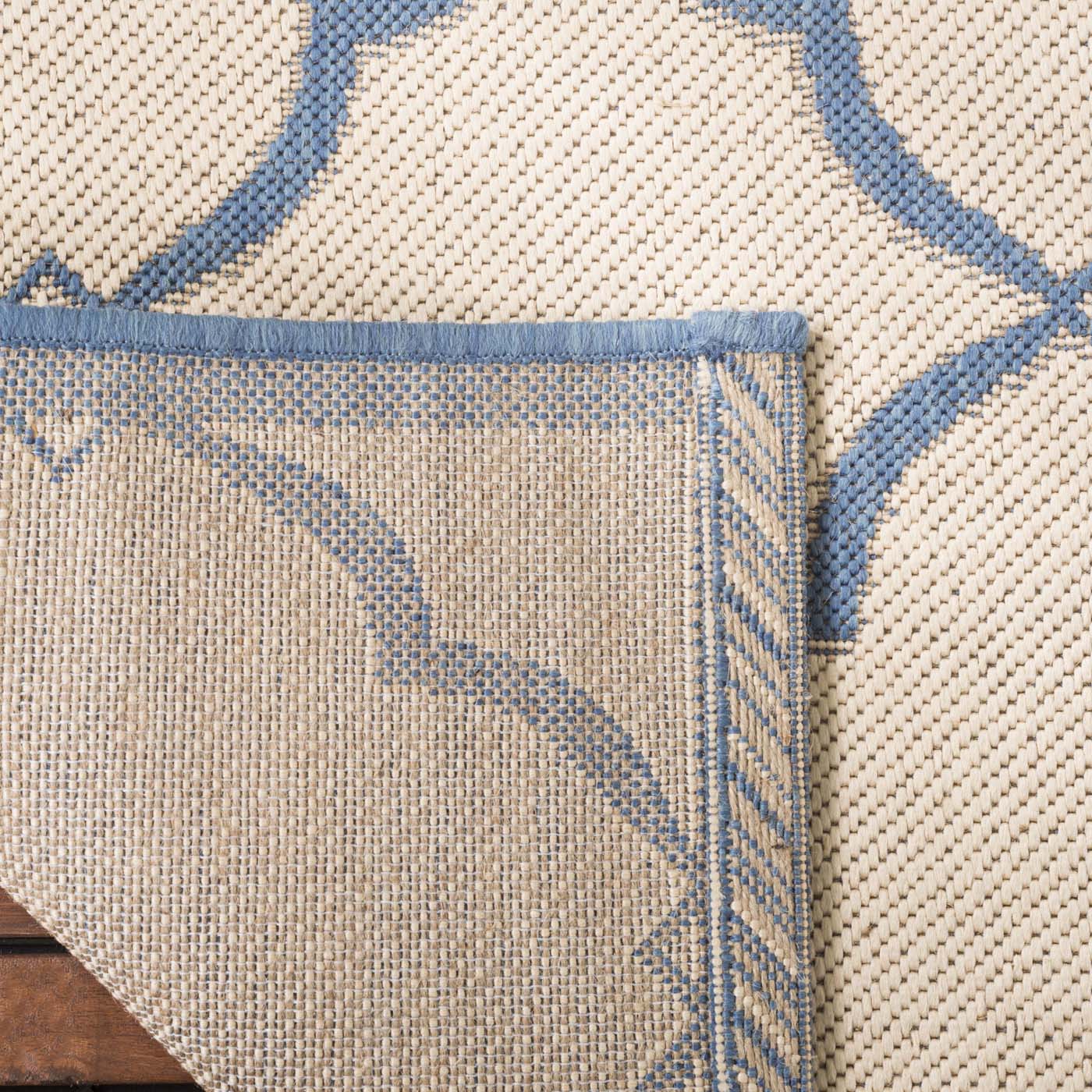 Beach House 125 Rug | Safavieh - BHS125 - Cream / Blue