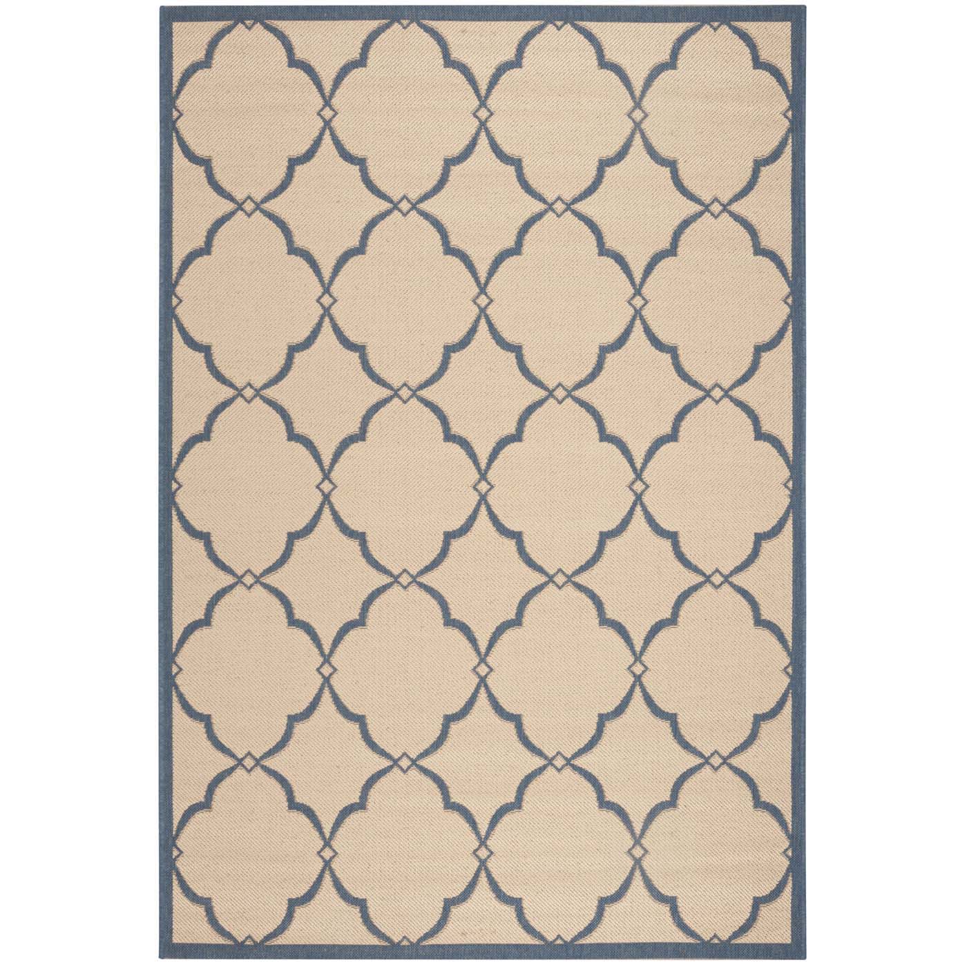 Beach House 125 Rug | Safavieh - BHS125 - Cream / Blue