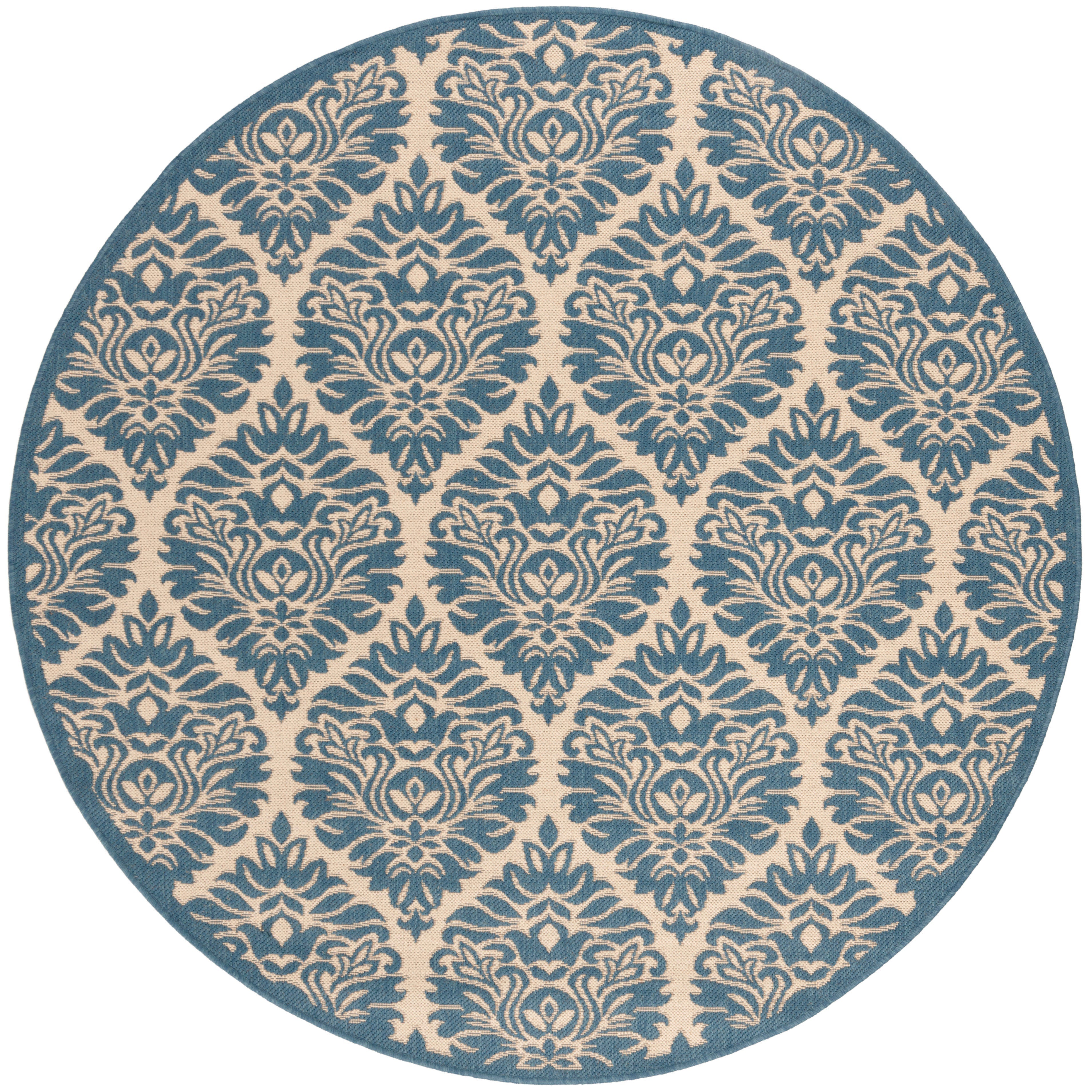 Beach House 135 Rug | Safavieh - BHS135 - Cream / Blue