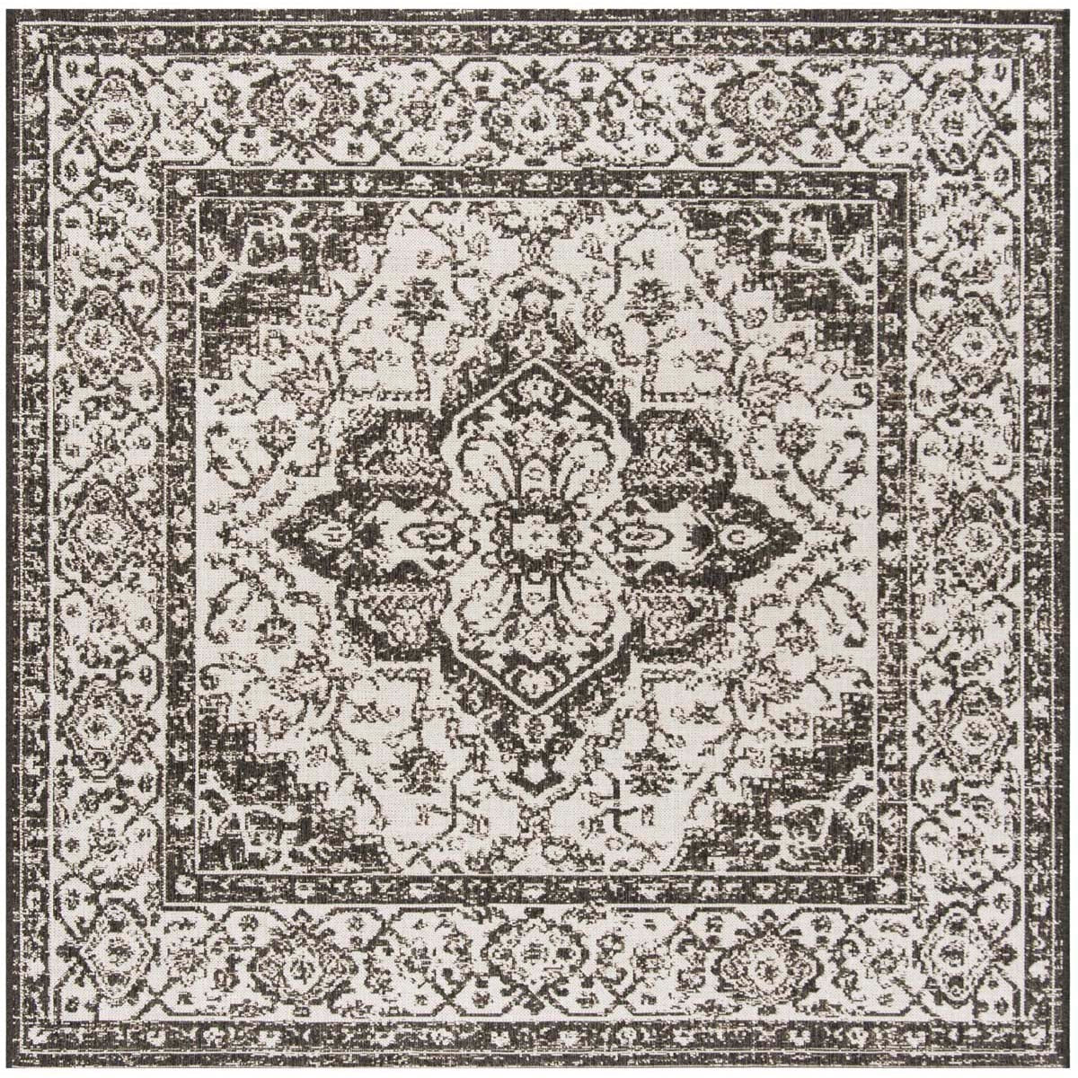 Beach House Rug | Safavieh -  BHS137A - Light Grey / Charcoal