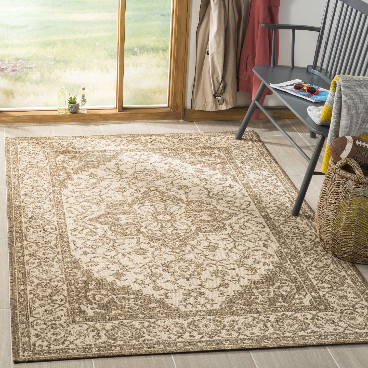 Beach House Rug | Safavieh -  BHS137C - Cream / Beige