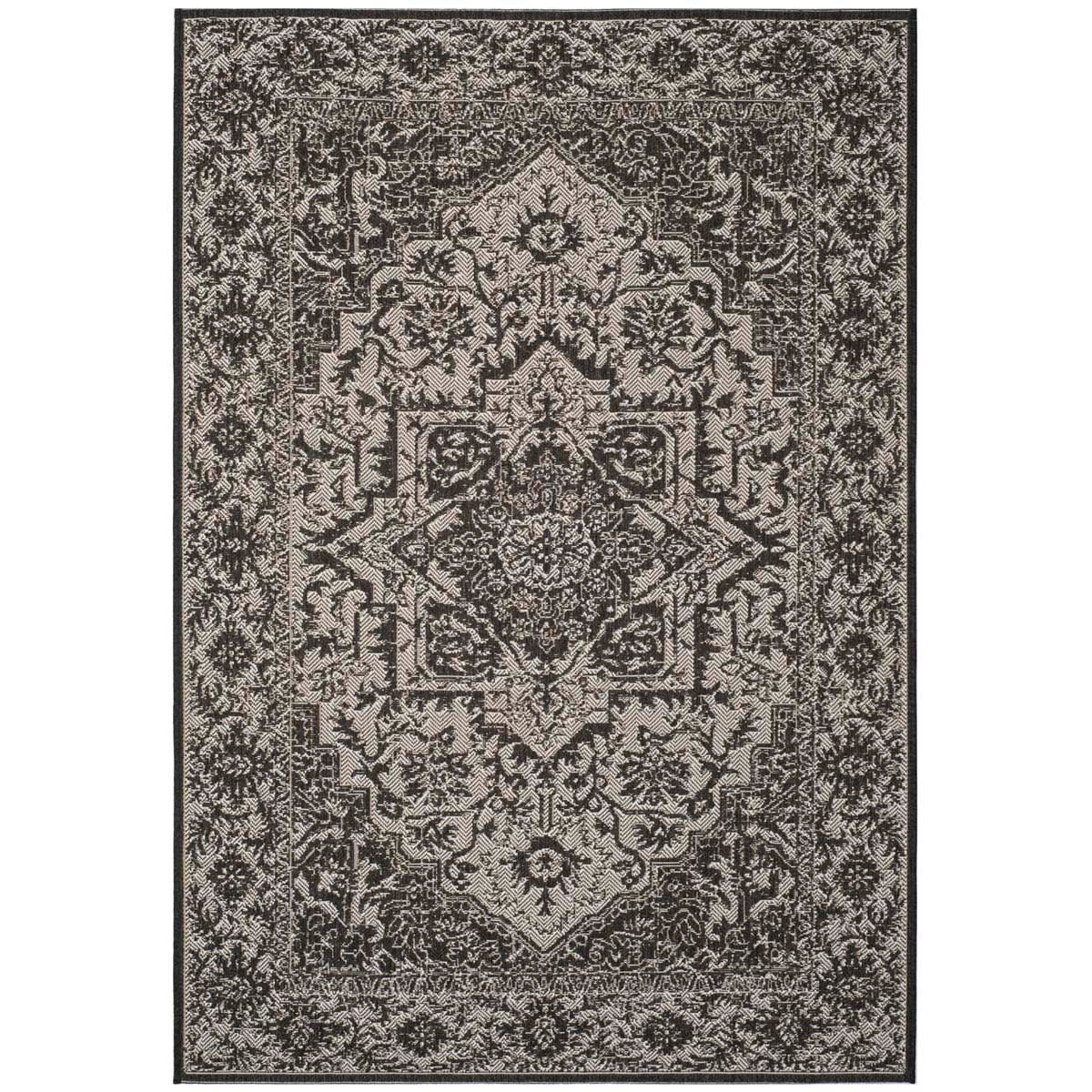 Beach House 139 Rug | Safavieh - BHS139 - Light Grey / Charcoal