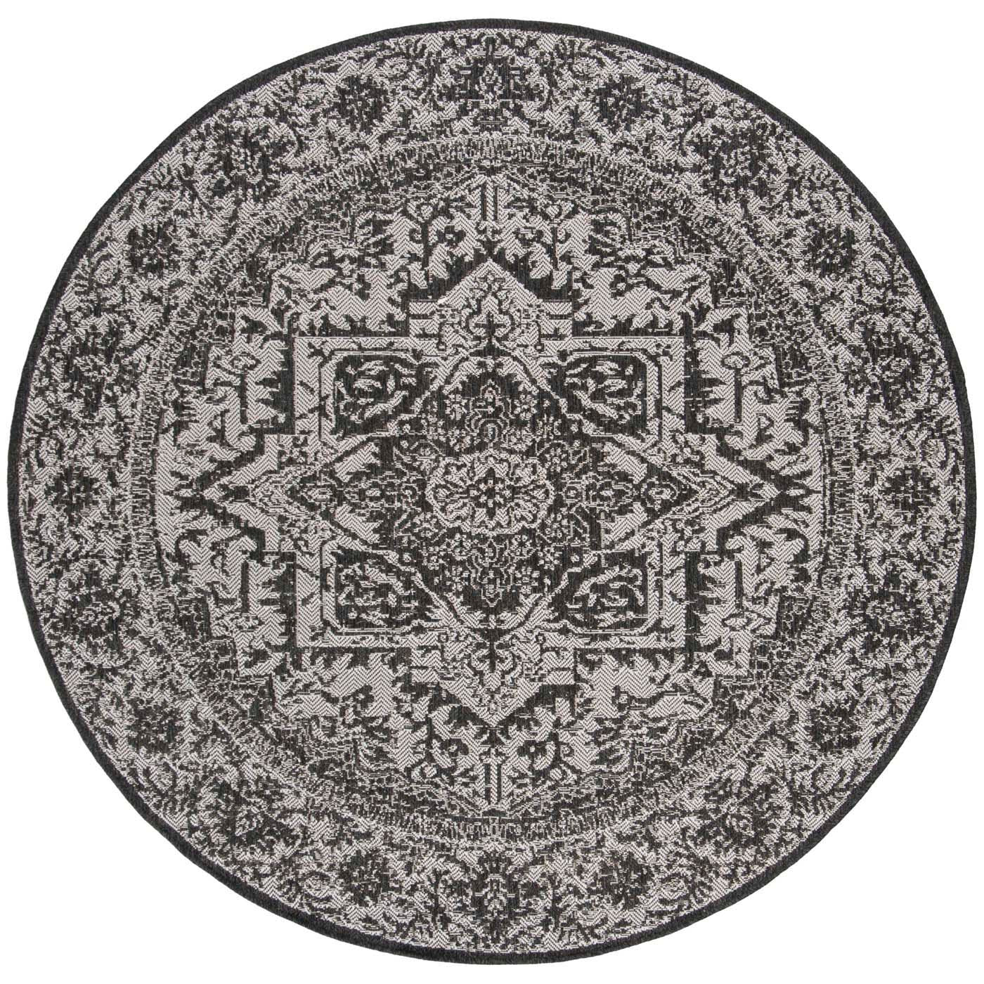 Beach House 139 Rug | Safavieh - BHS139 - Light Grey / Charcoal