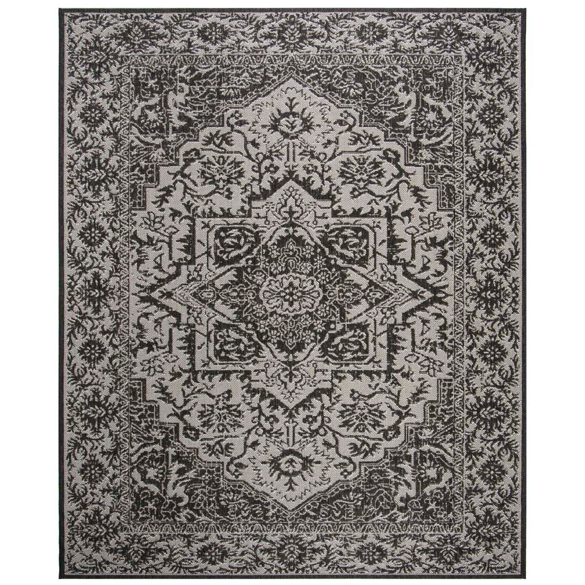 Beach House 139 Rug | Safavieh - BHS139 - Light Grey / Charcoal