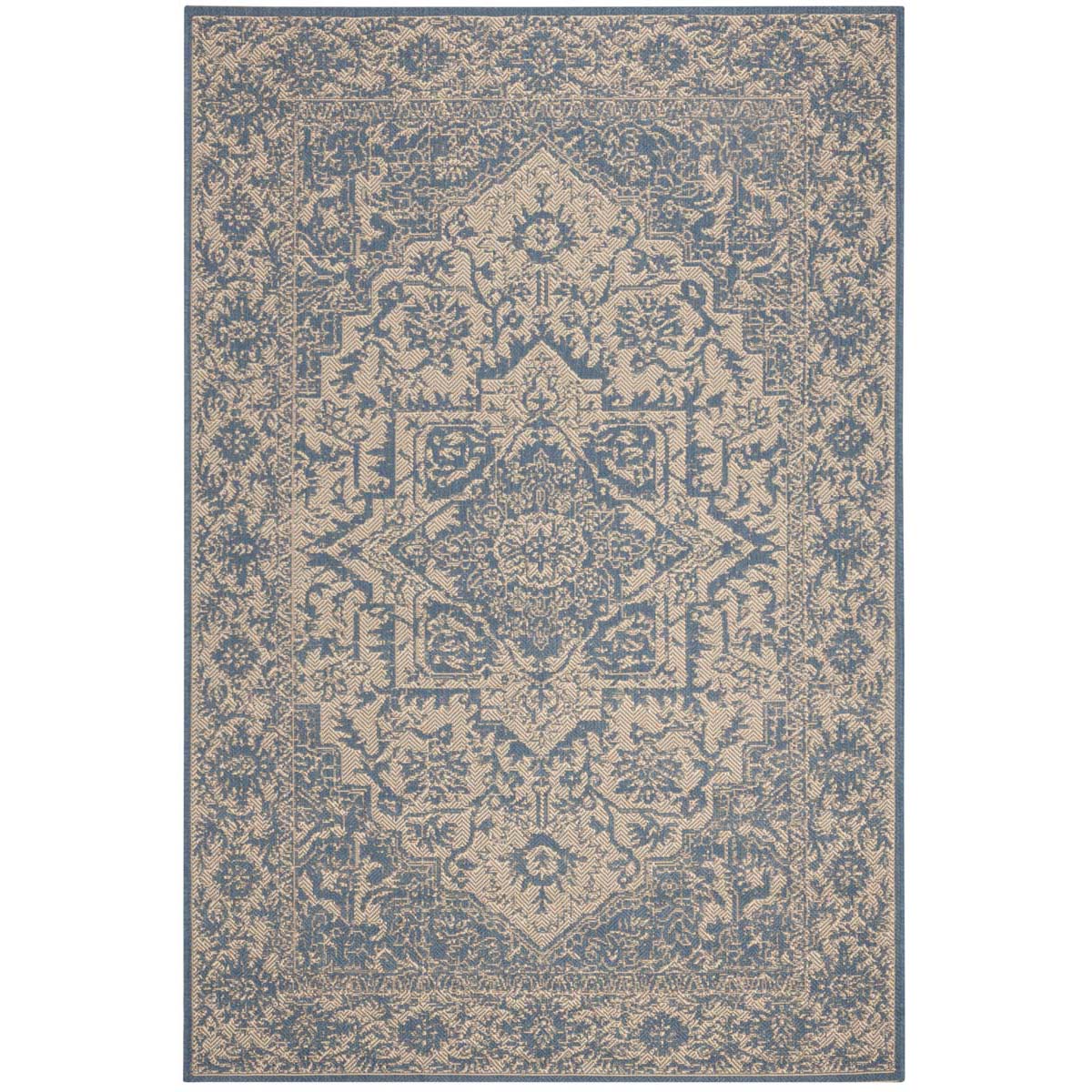 Beach House 139 Rug | Safavieh - BHS139 - Cream / Blue