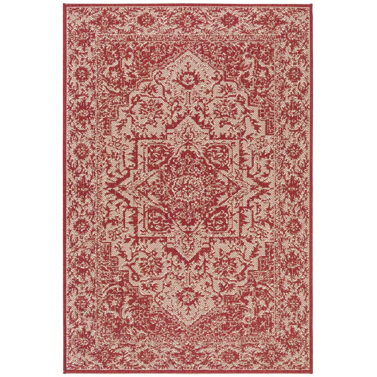 Beach House 139 Rug | Safavieh - BHS139 - Red / Cream