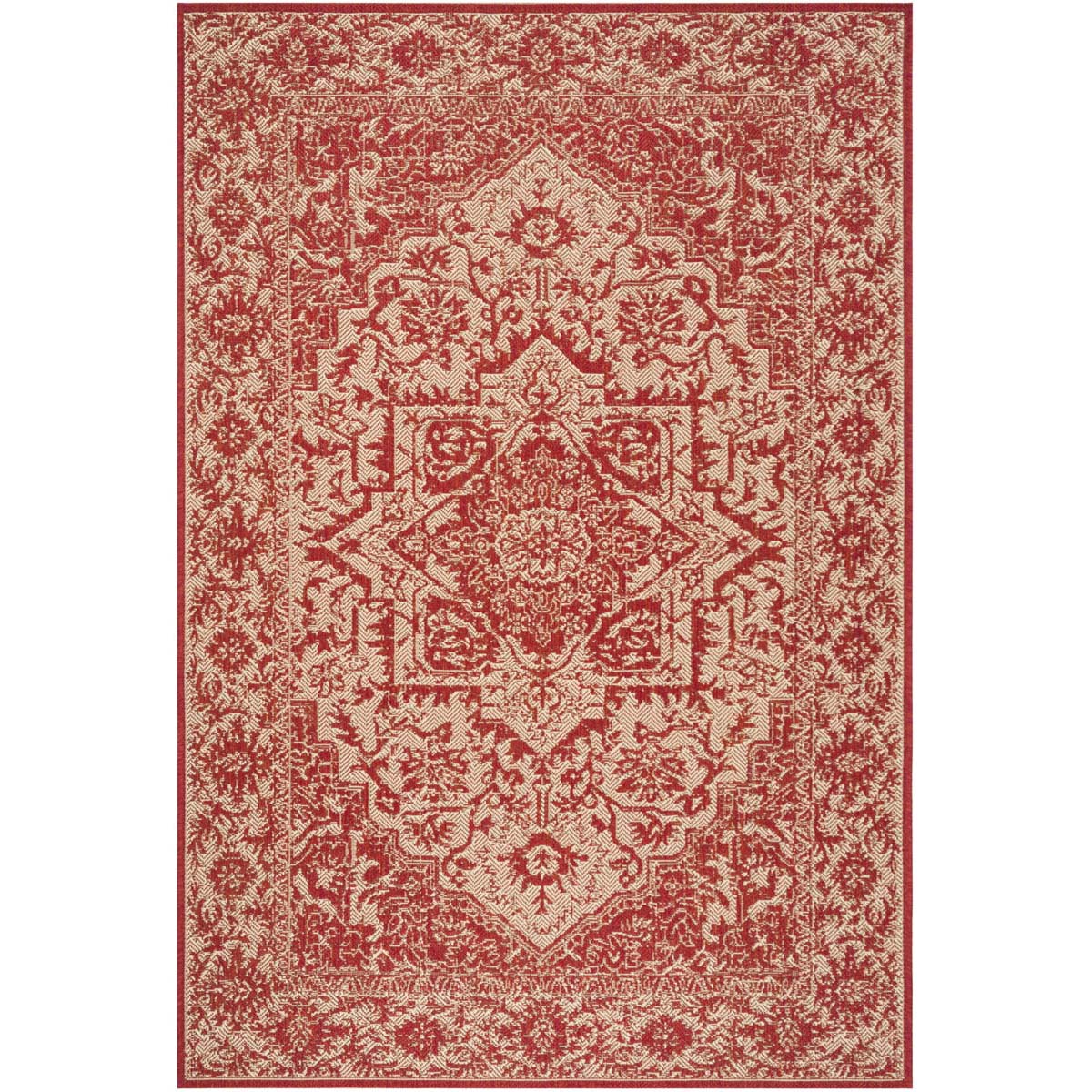 Beach House 139 Rug | Safavieh - BHS139 - Red / Cream