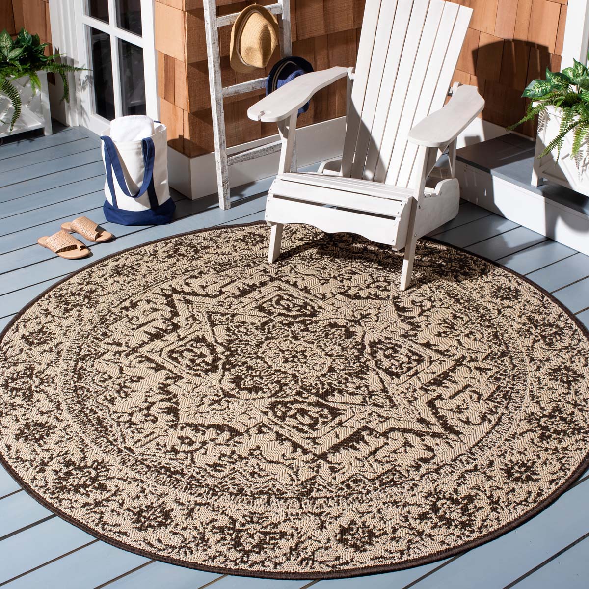 Beach House 139 Rug | Safavieh - BHS139 - Cream / Brown