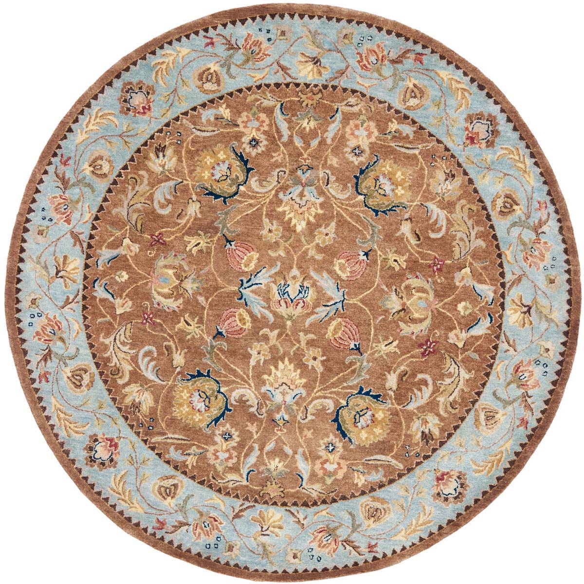 Bergama Rug | Safavieh -  BRG161A - Brown / Blue