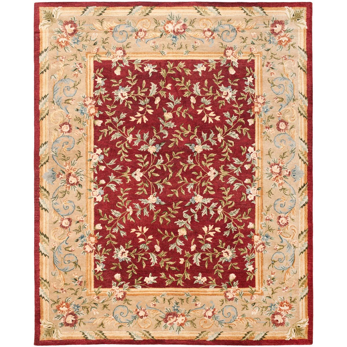 Bergama Rug | Safavieh -  BRG164A - Red / Dark Beig