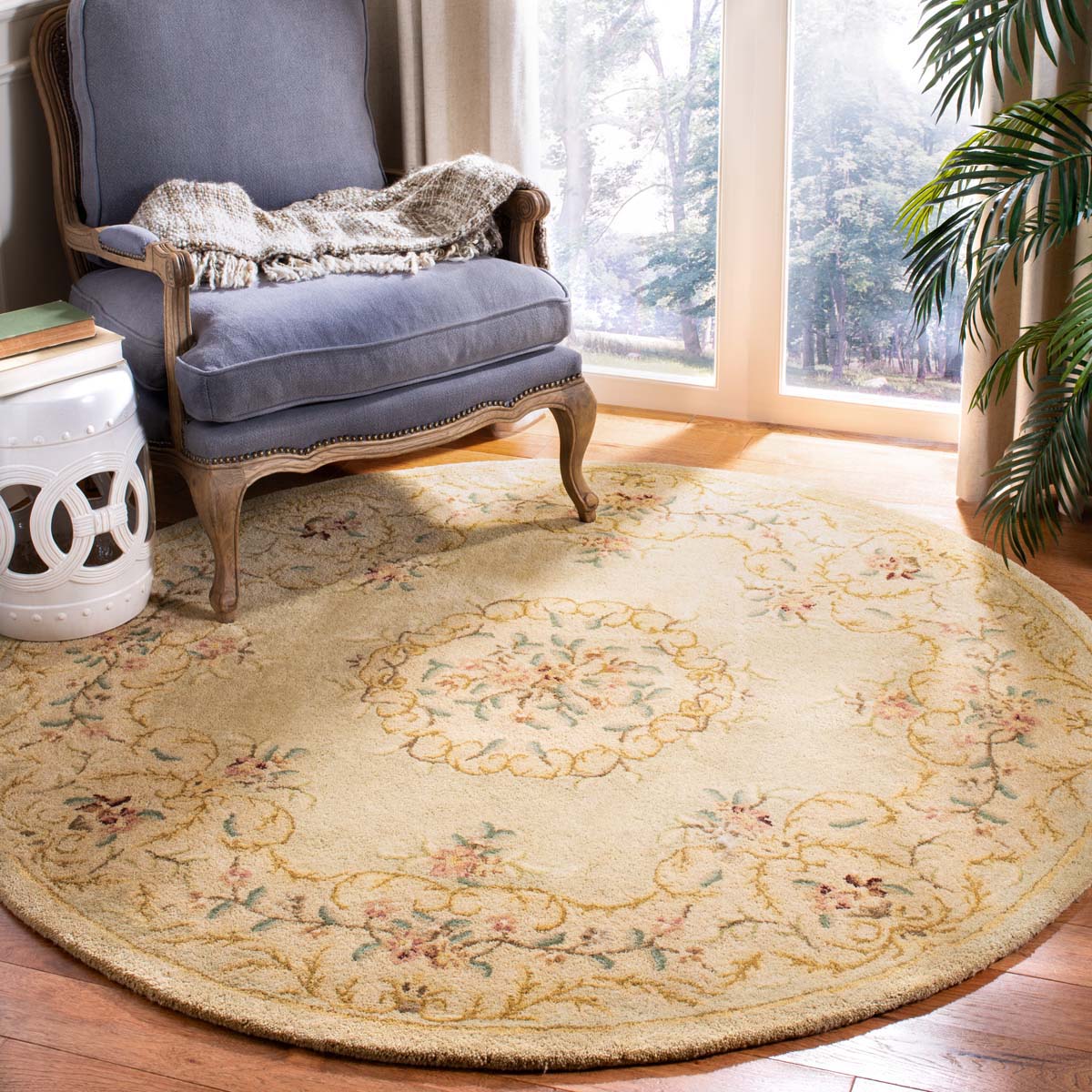 Bergama 166 Rug, BRG166 - Light Green / Beige