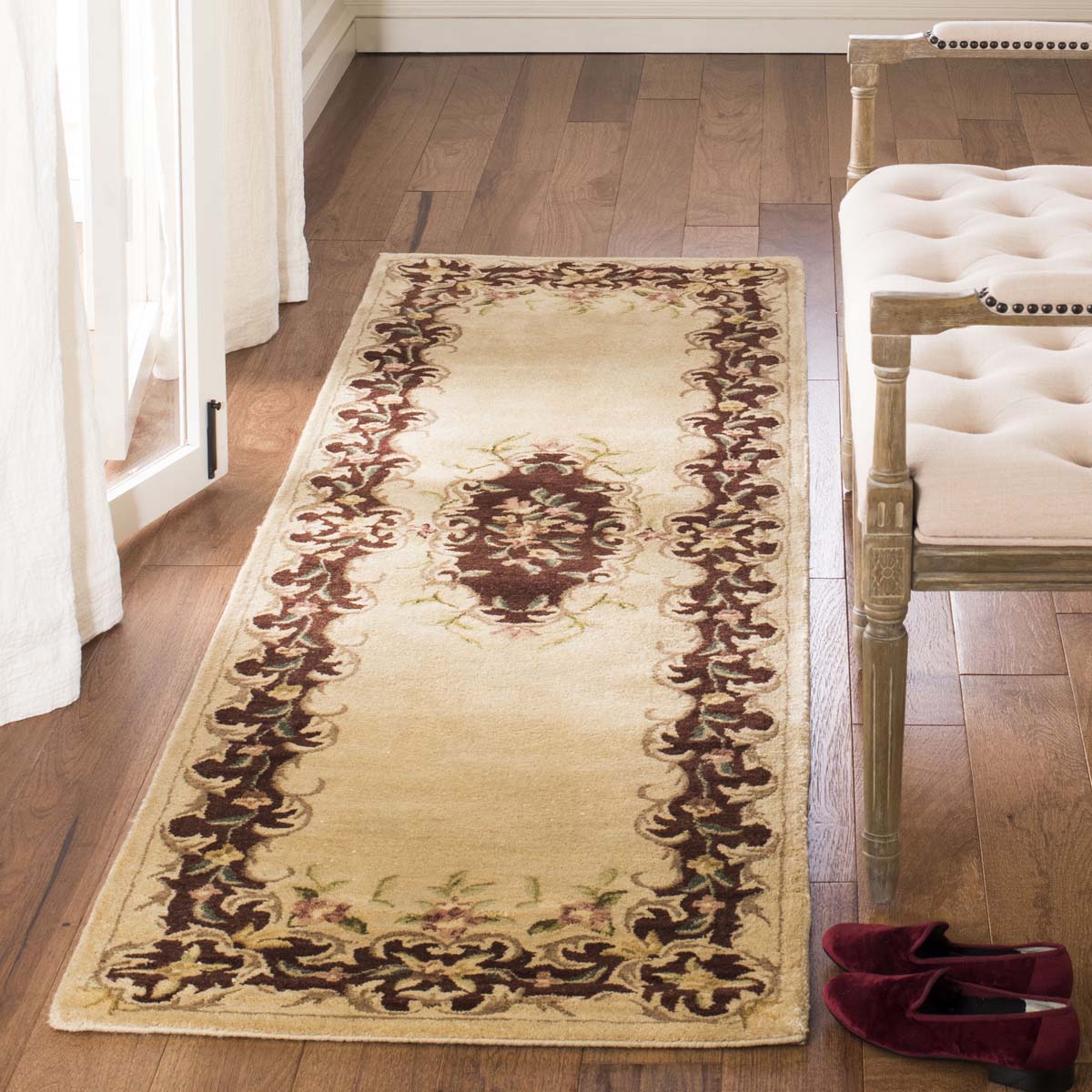 Bergama Rug | Safavieh -  BRG166C - Ivory / Rust