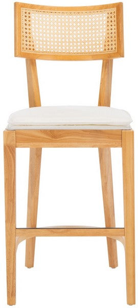 Galway Cane Counter Stool, BST1504 | Safavieh - Natural