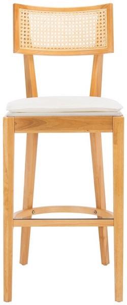 Galway Cane Bar Stool, BST1505 | Safavieh - Natural