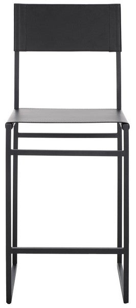 Layne Counter Stool, BST3020 | Safavieh - Black 