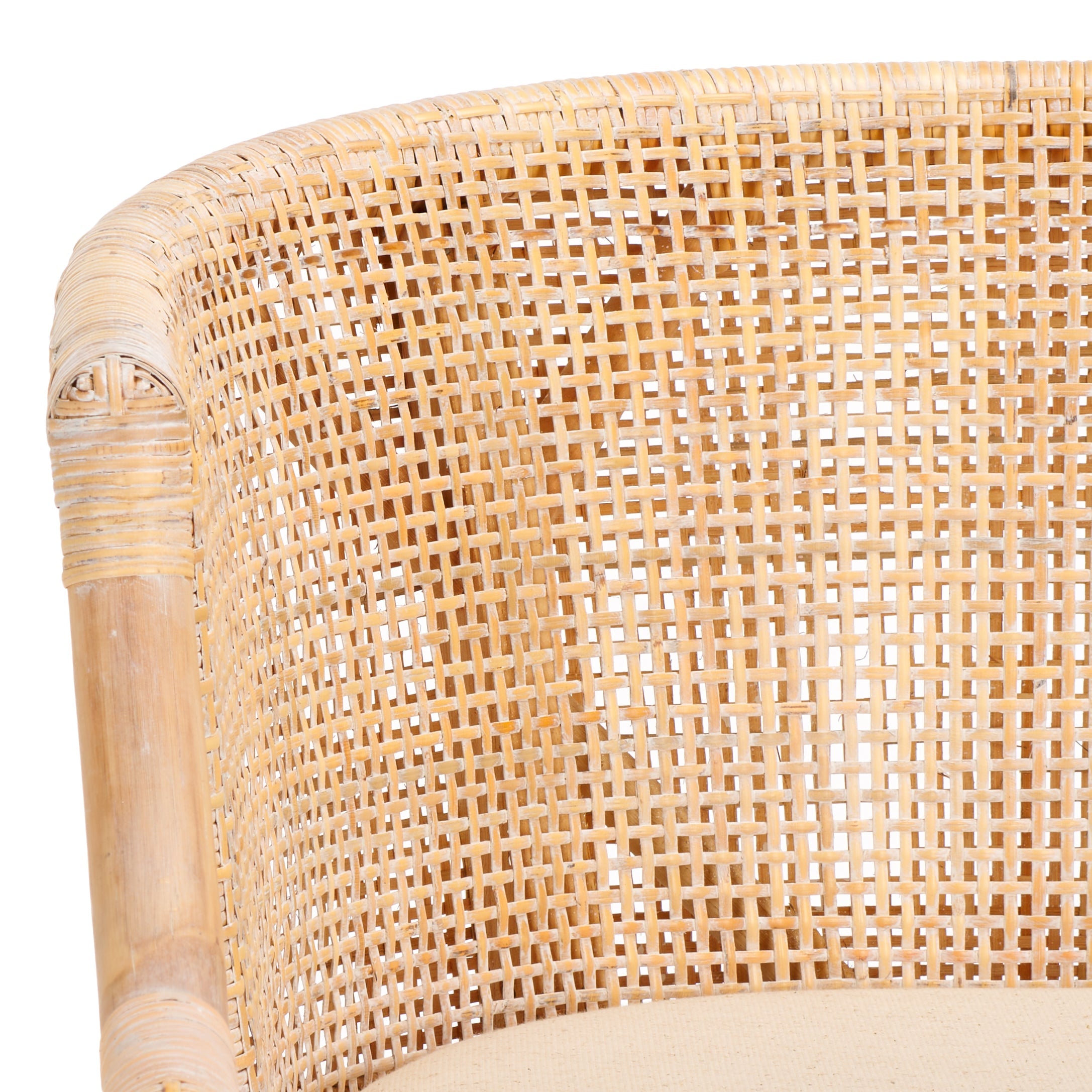 Brando Counter Stool | Safavieh - BST4000 - Natural White Wash Weave / White Wash / Holy White Cushion