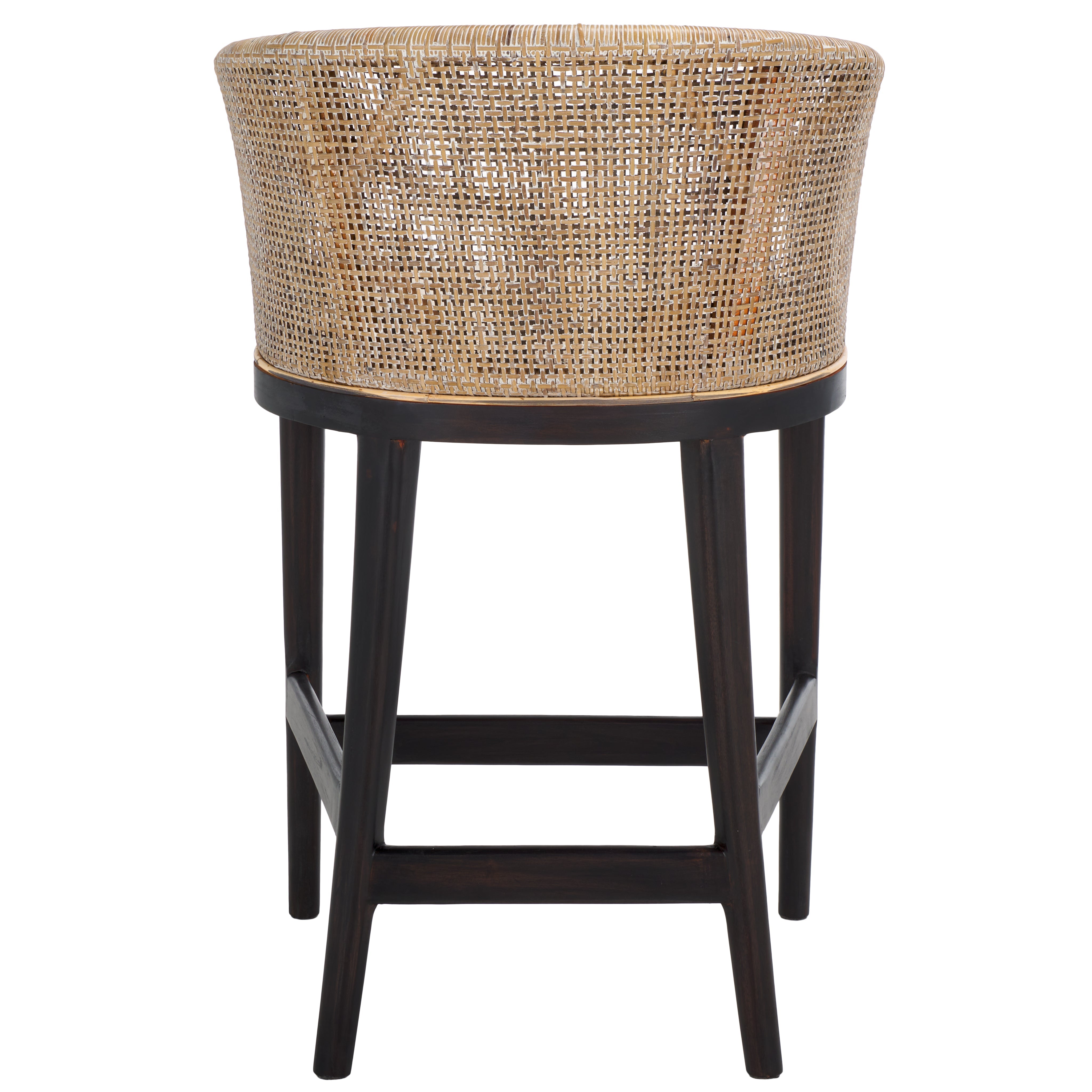 Brando Counter Stool | Safavieh - BST4000 - Light Grey / Black / Holy White Cushion