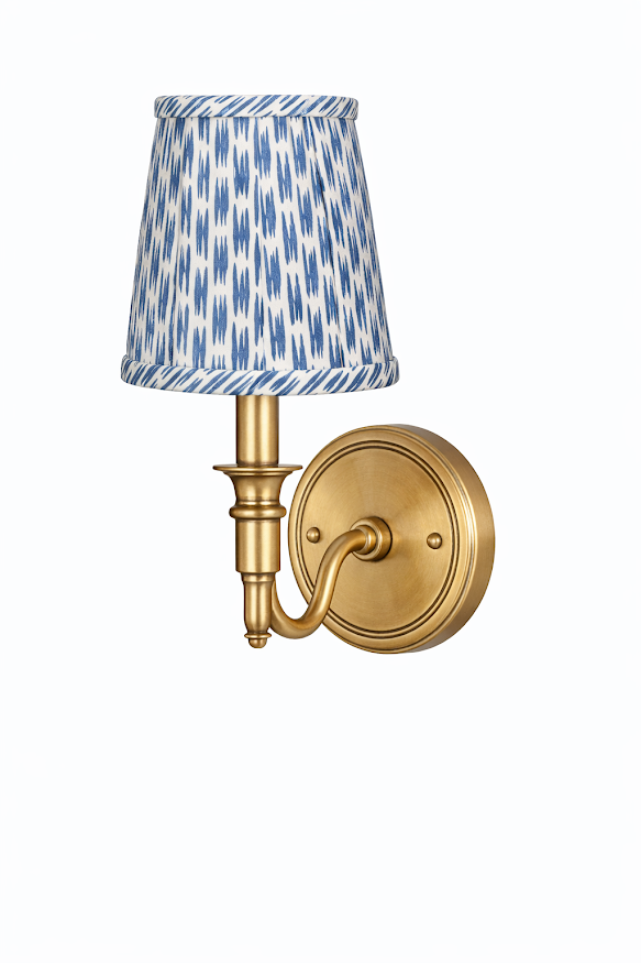 Blue Weave Sconce Shade
