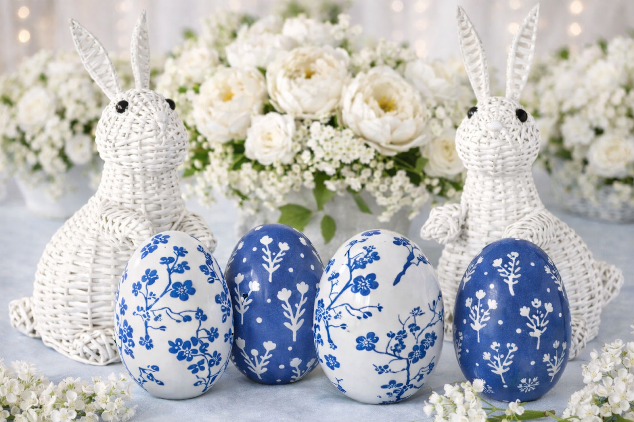 White Wicker Bunny
