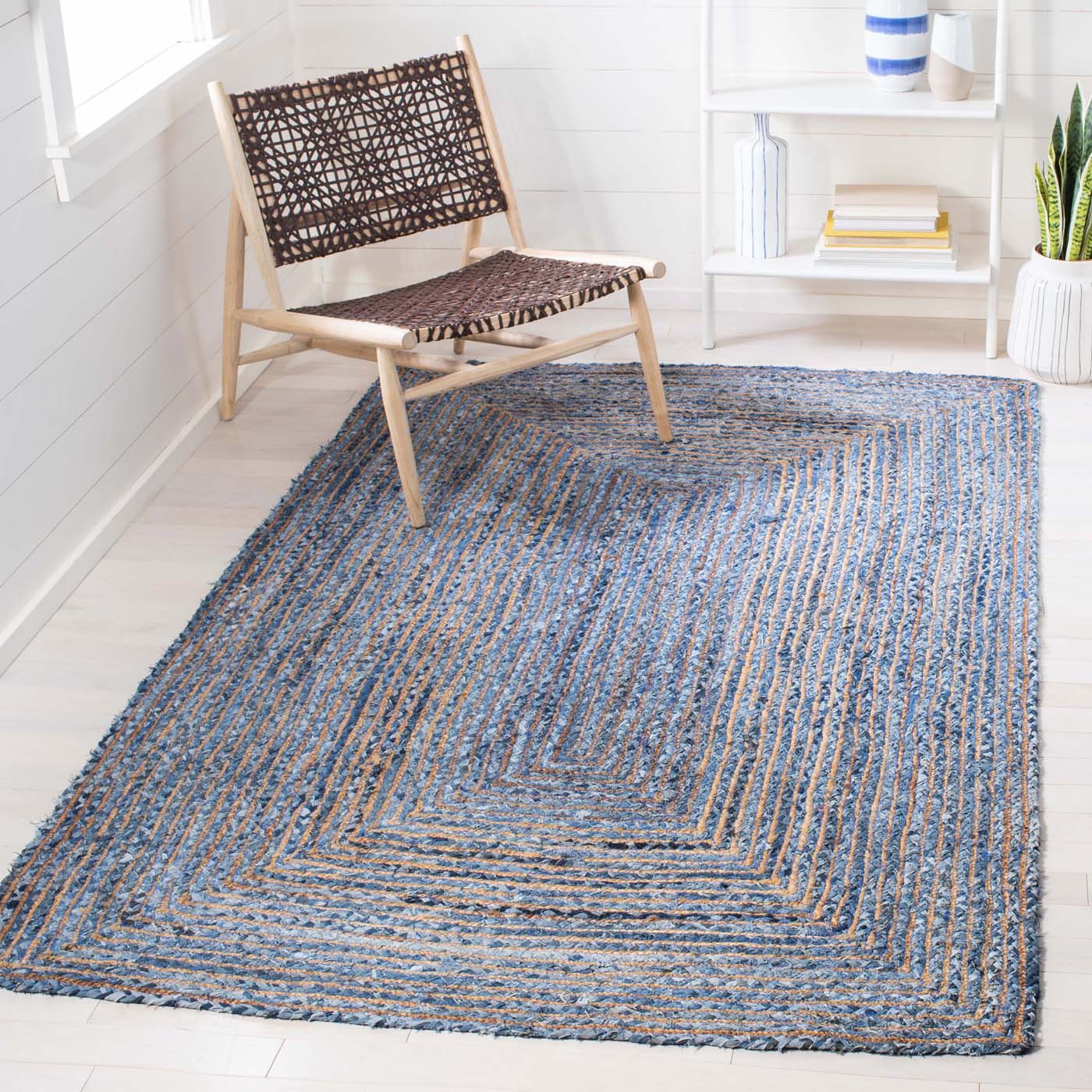 Safavieh Cape Cod 202 Rug, Natural, CAP202 - Blue / Natural