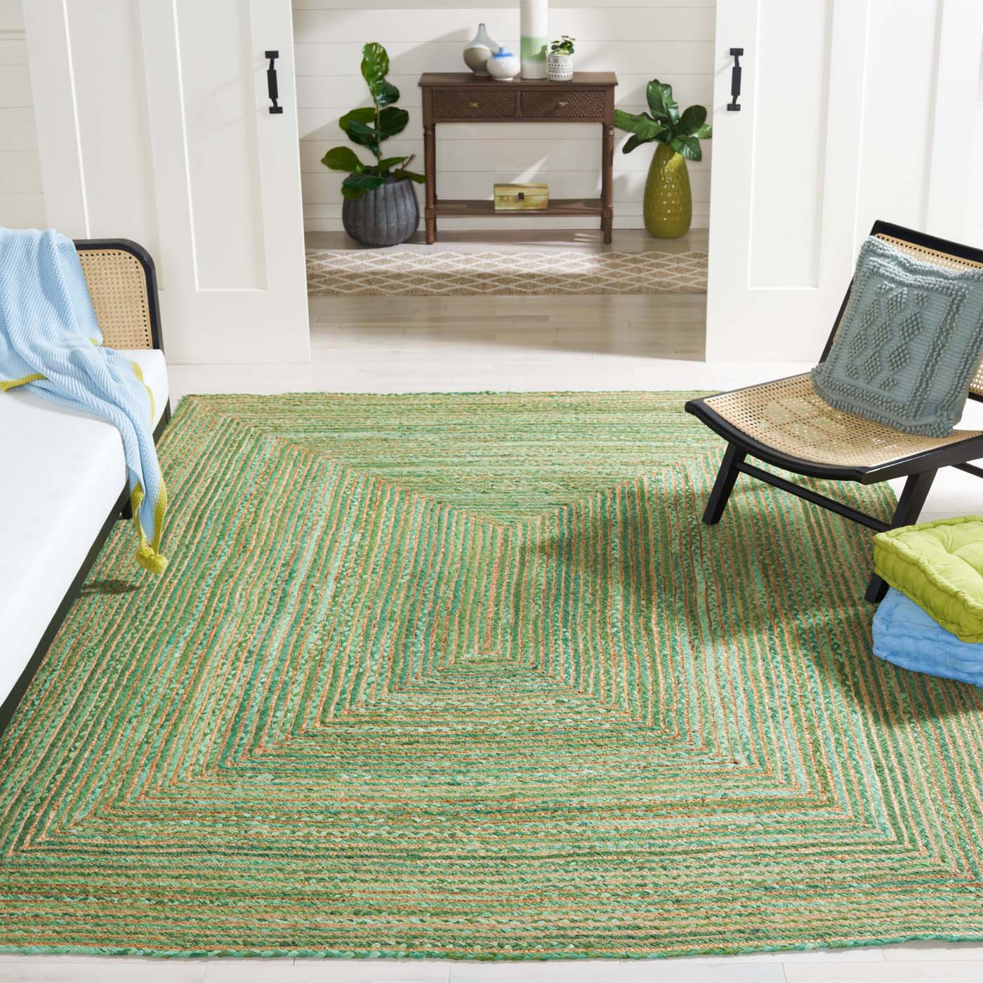 Safavieh Cape Cod 202 Rug, Natural, CAP202 - Green / Natural