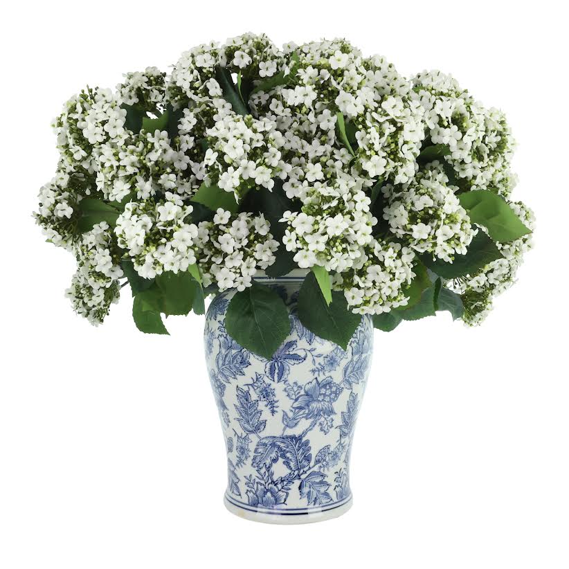 White Hydrangea Chinoiserie Arrangement