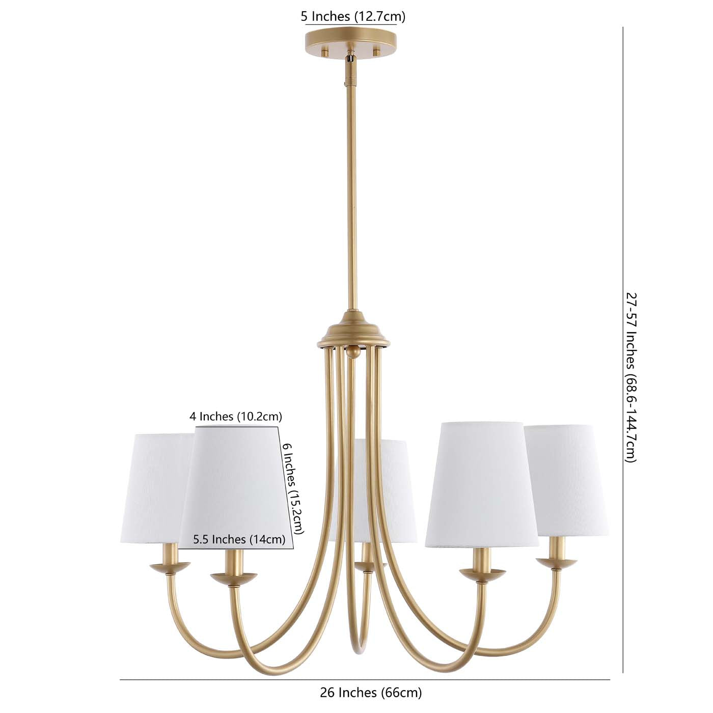 Safavieh Darryn Chandelier , CHA4022 - Gold