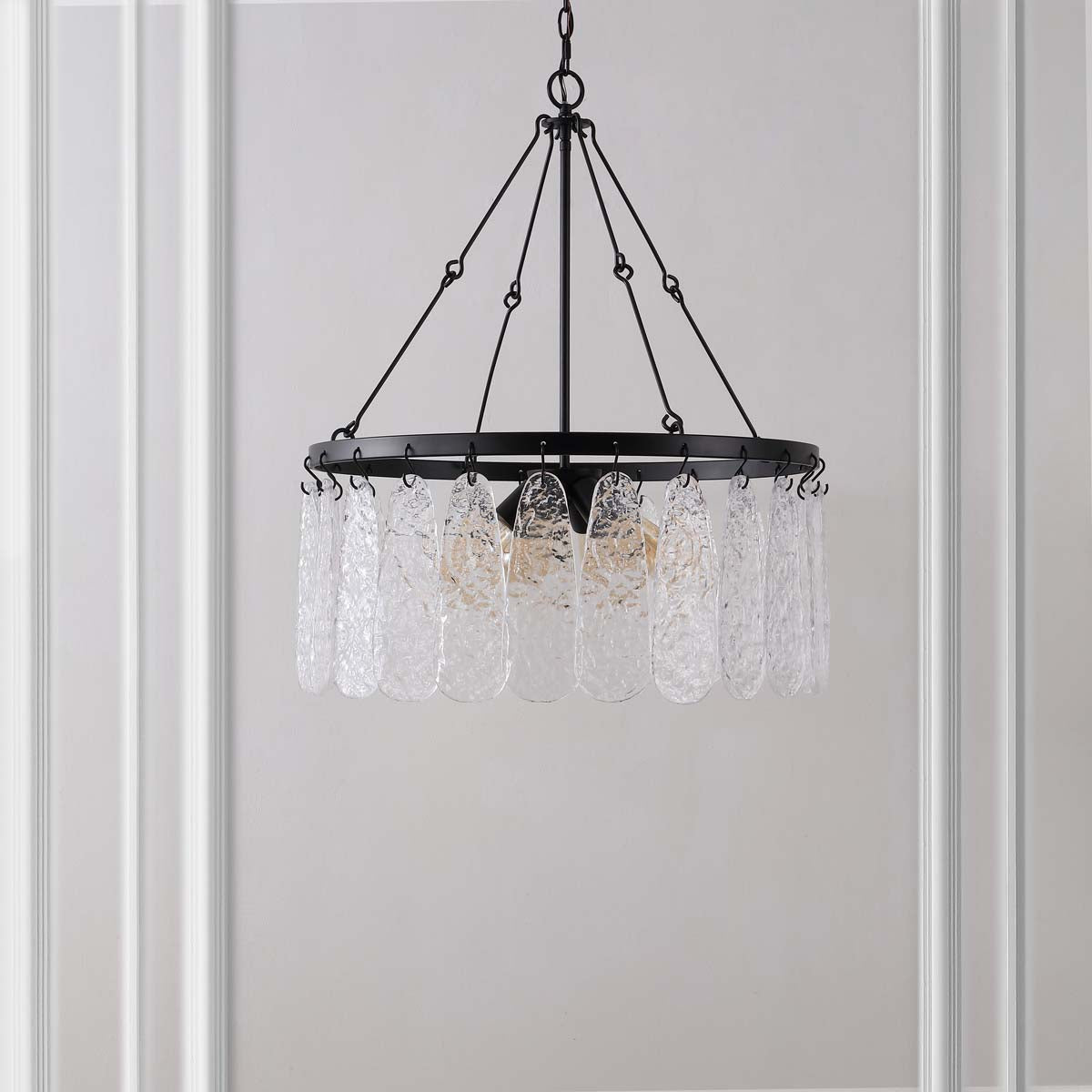 Safavieh Aremythia Chandelier , CHA4057 - Black / Clear