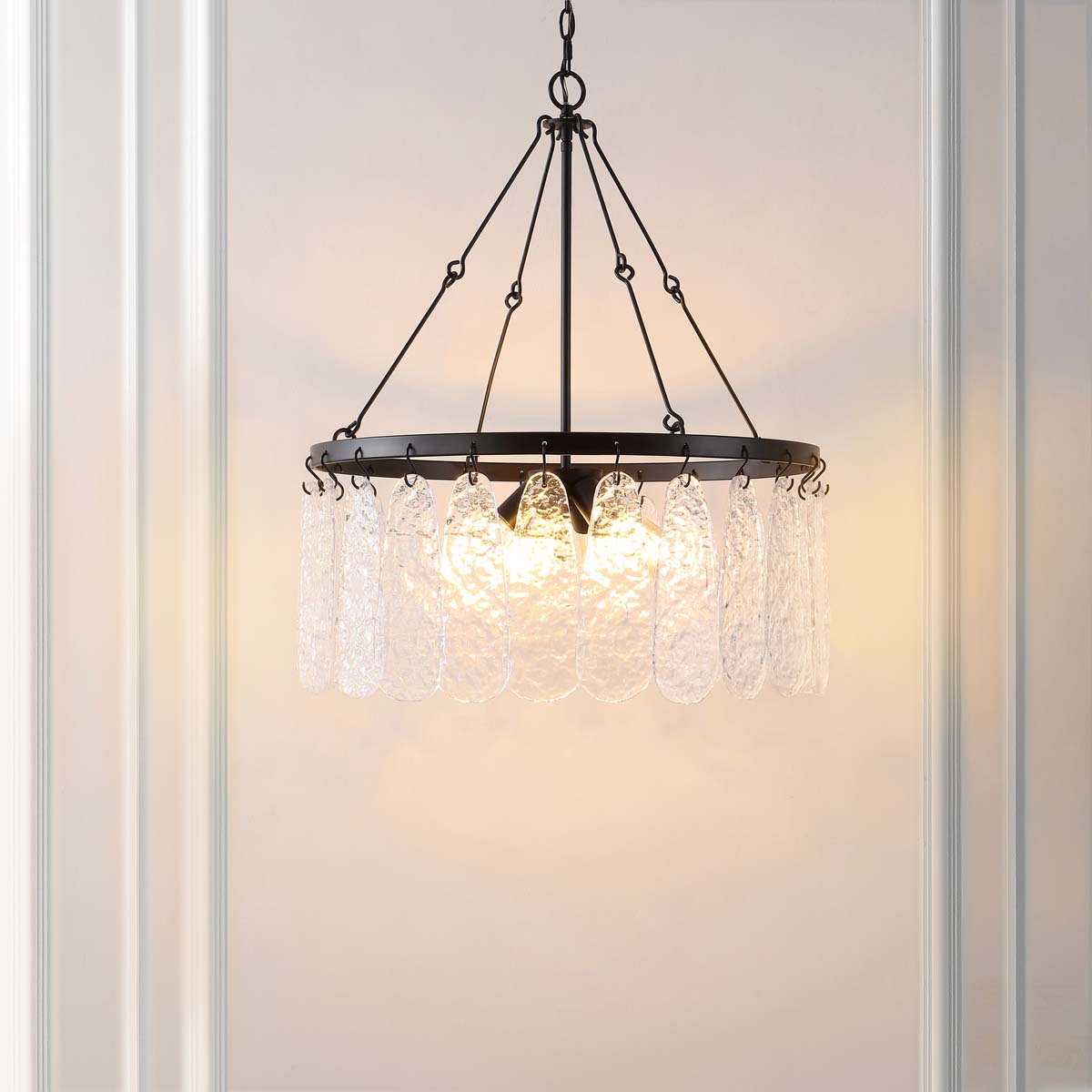 Safavieh Aremythia Chandelier , CHA4057 - Black / Clear