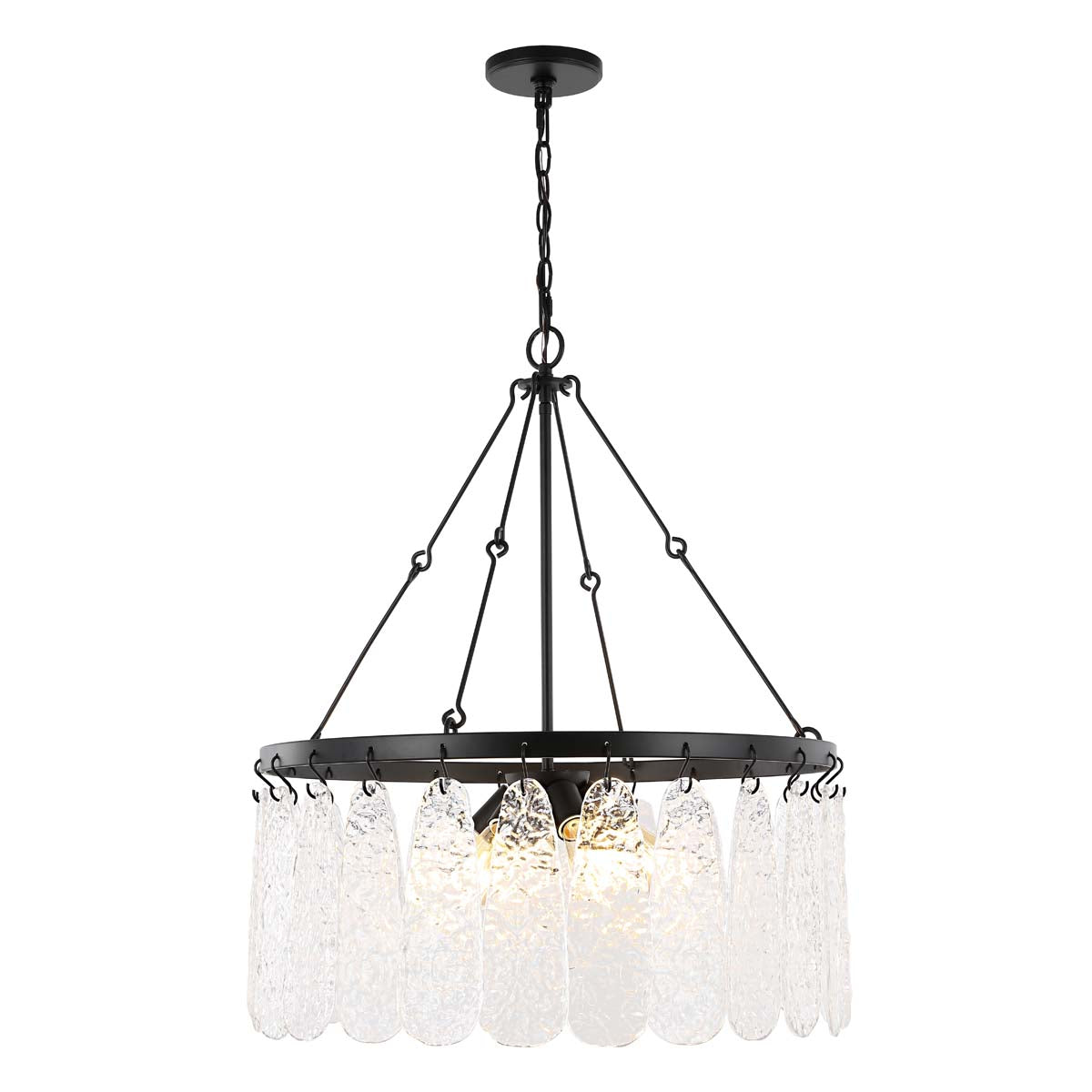 Safavieh Aremythia Chandelier , CHA4057 - Black / Clear