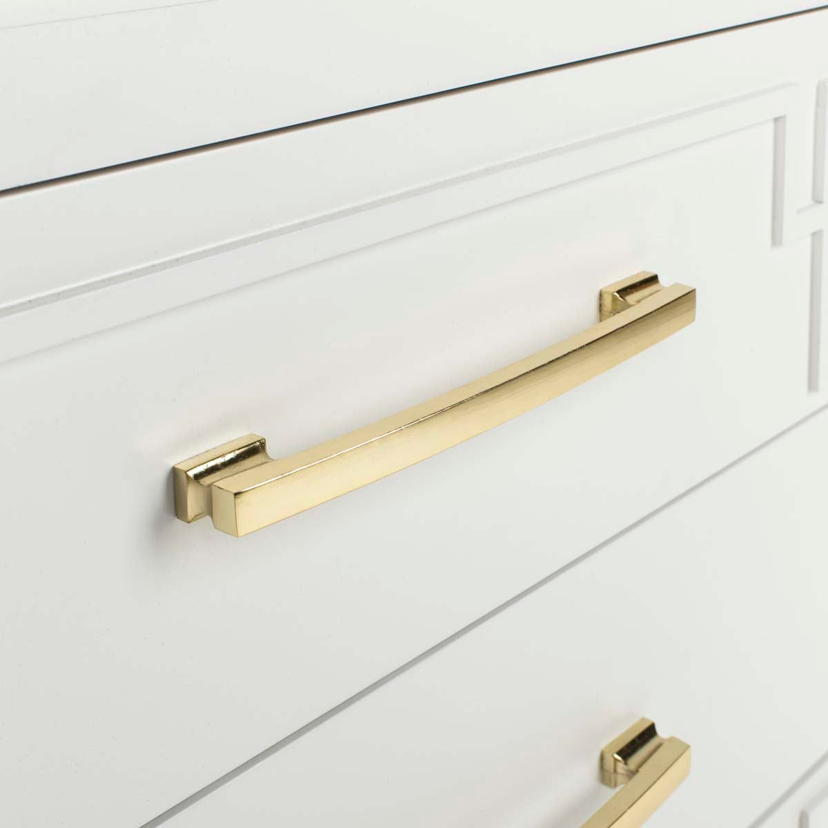 Raina 3 Drawer Chest | Safavieh - White/Gold