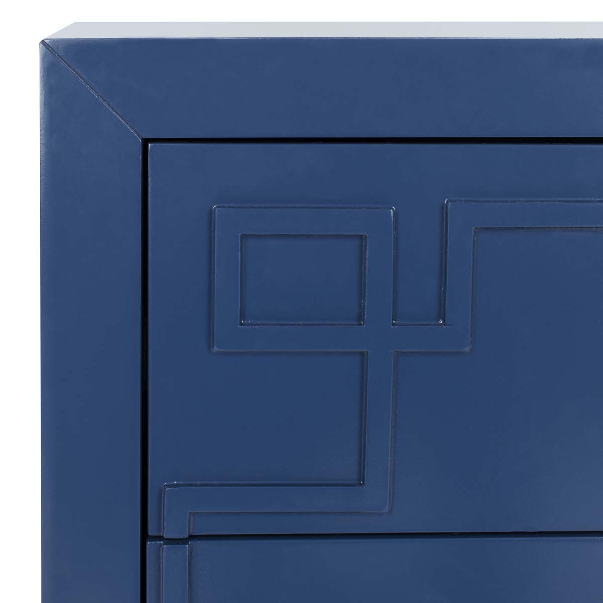 Raina 3 Drawer Chest | Safavieh - Lapis Blue/Gold