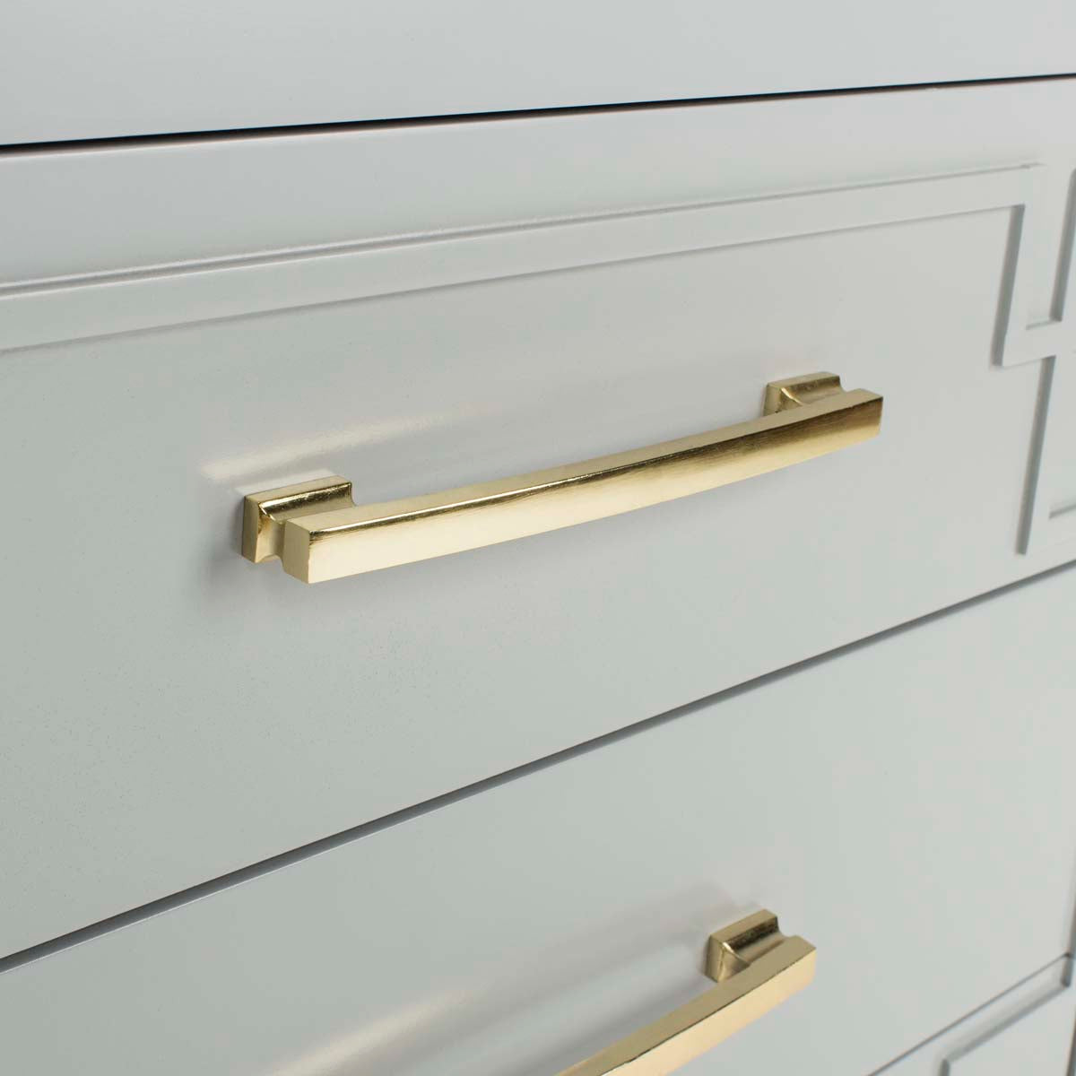 Raina 3 Drawer Chest | Safavieh - Grey/Gold