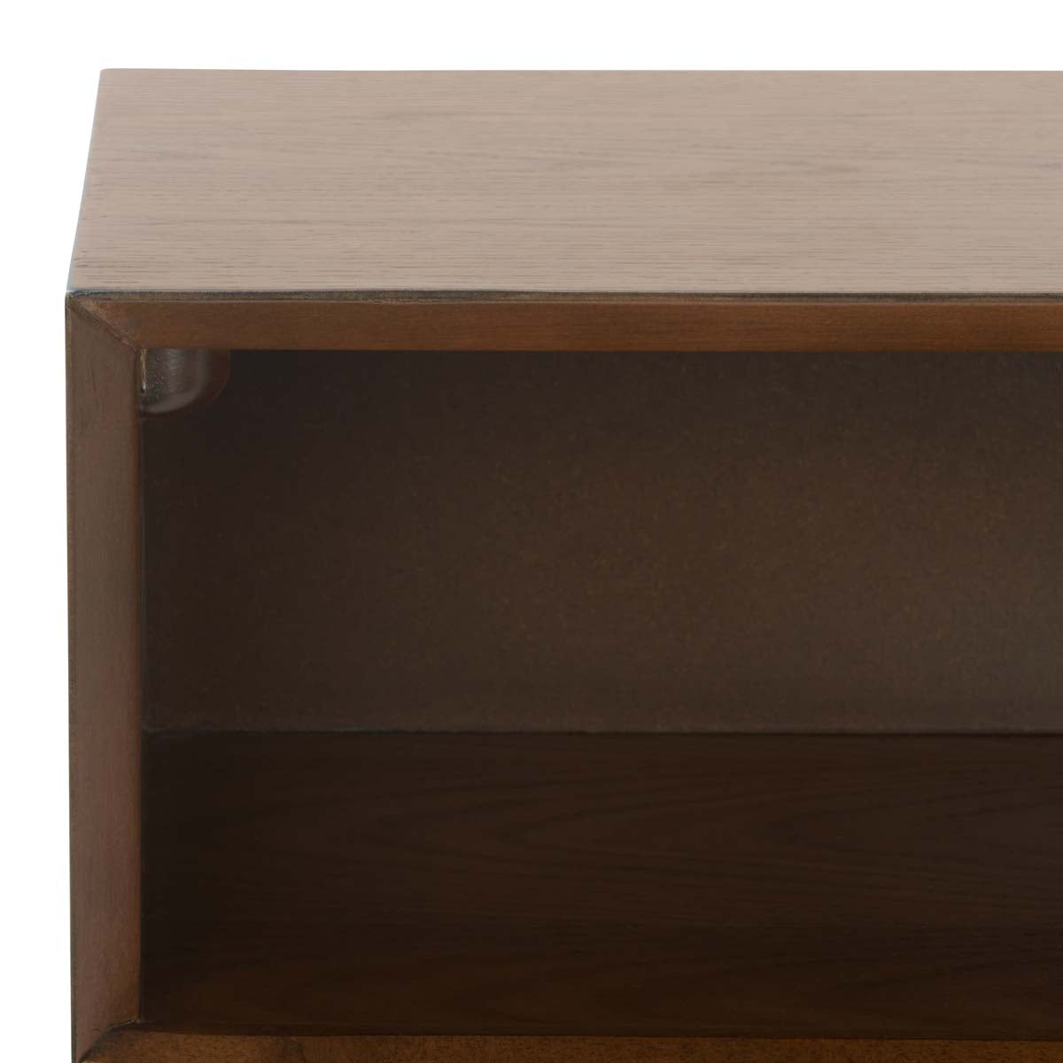 Scully 2 Drawer 1 Shelf Chest W/ Usb | Safavieh - Medium Oak / Gold