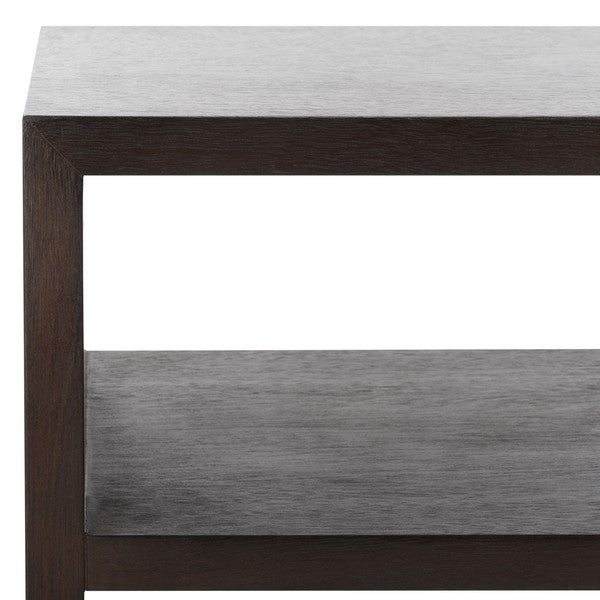 Munson 2 Shelf Console Table, CNS6606 | Safavieh - Dark Oak