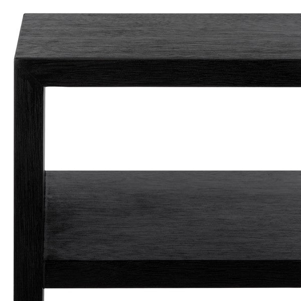 Munson 2 Shelf Console Table, CNS6606 | Safavieh - Black