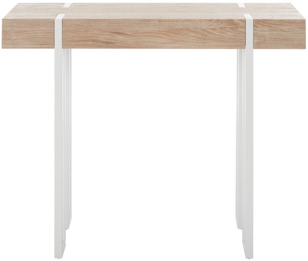 Aberton Console Table, CNS7003 | Safavieh - Natural / White