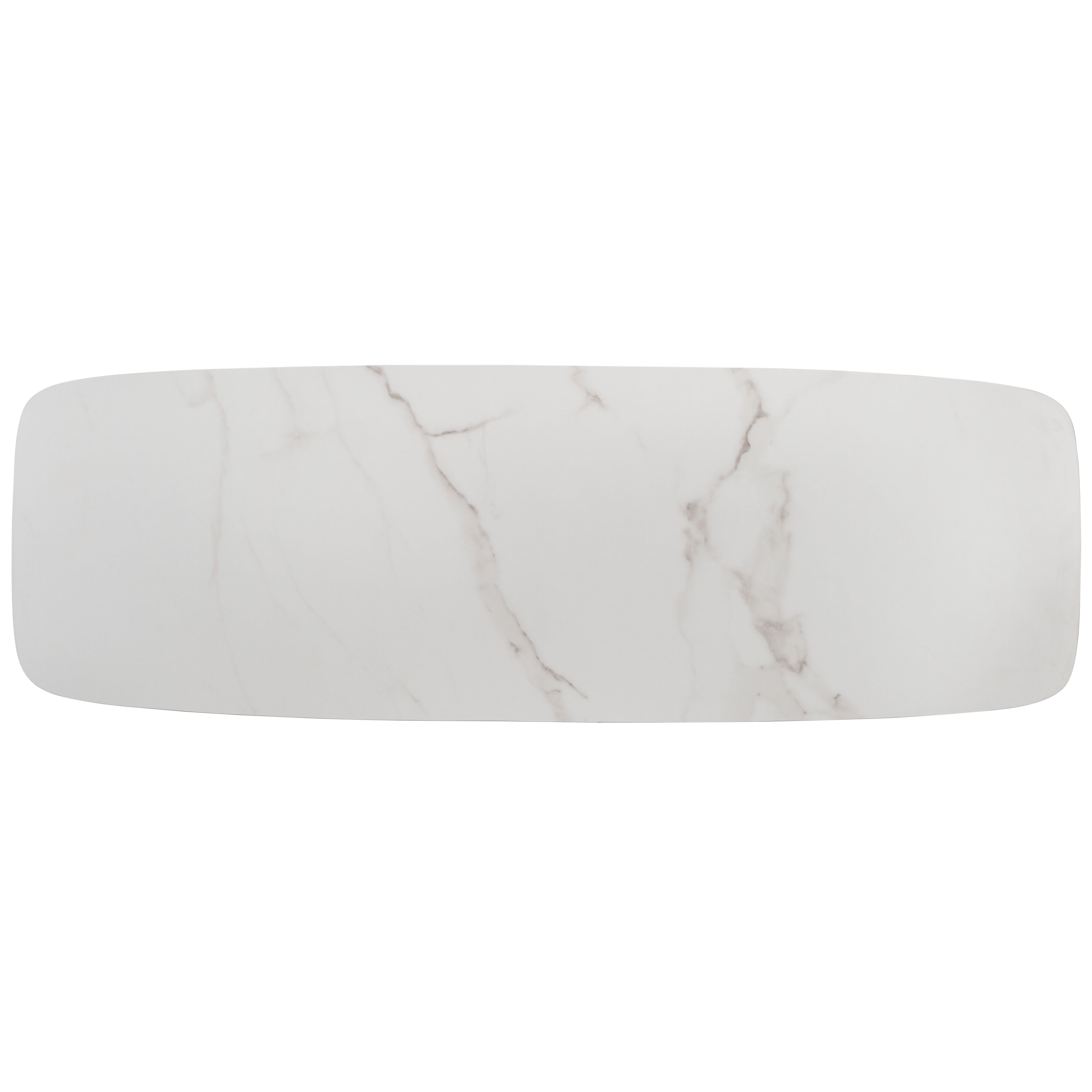 White Faux Marble / Matte Black / Black - White Faux Marble / Matte Black / Black