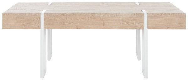 Aberton Coffee Table, COF7009 | Safavieh - Natural / White