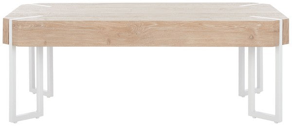 Edgecombe Coffee Table, COF7010 | Safavieh - Natural / White