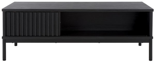 Lylia 2 Door Coffee Table, COF9603 | Safavieh - Black / Black