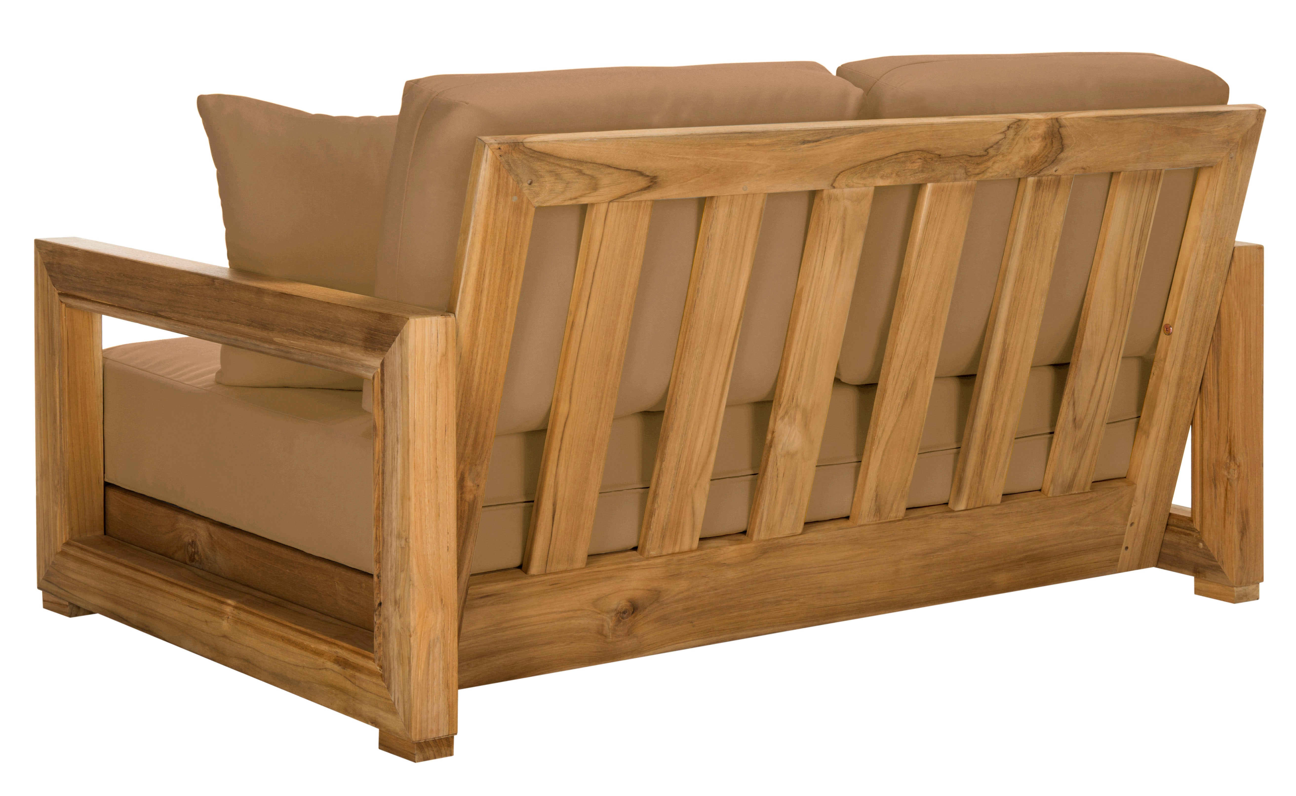 Montford 2-Seat Bench | Safavieh Couture - Natural Teak / Brown