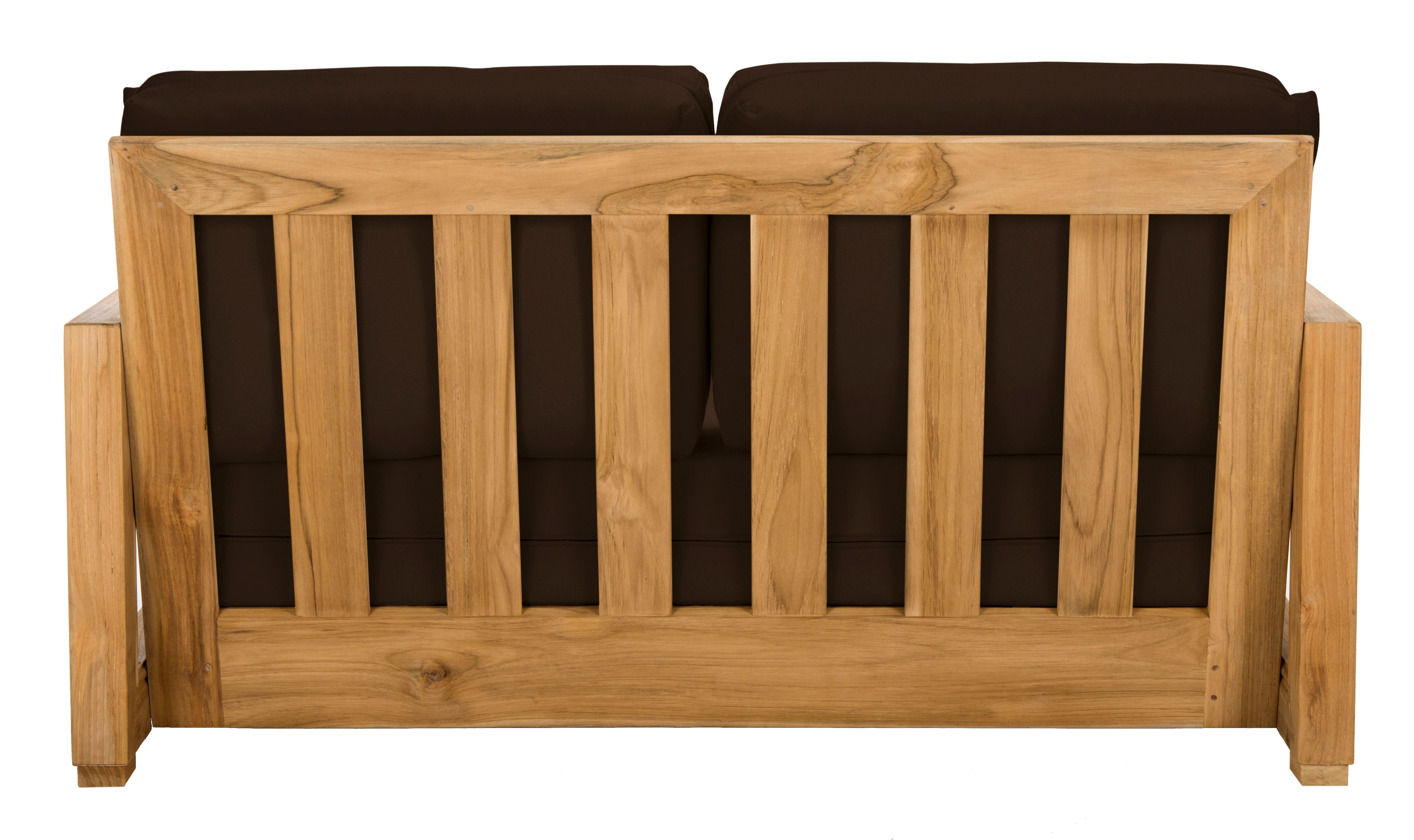 Montford 2-Seat Bench | Safavieh Couture - Natural Teak / Dark Brown