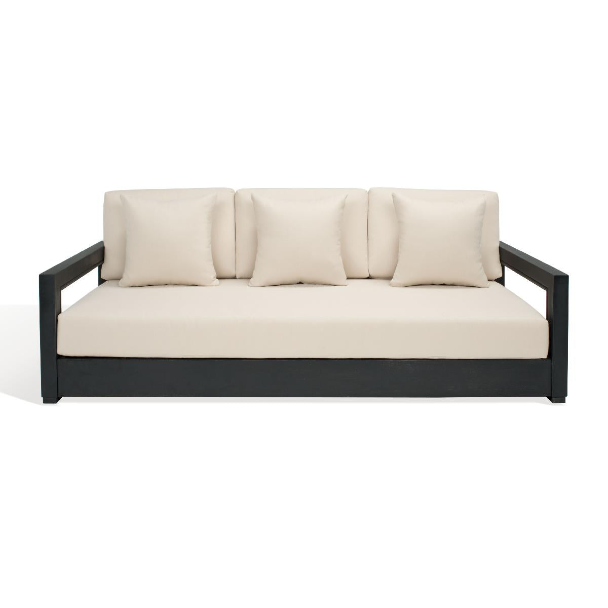 Montford 3-Seat Sofa | Safavieh Couture - Black / White