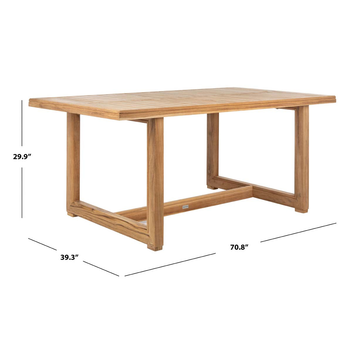 Montford Teak Dining Table | Safavieh Couture - Natural Teak