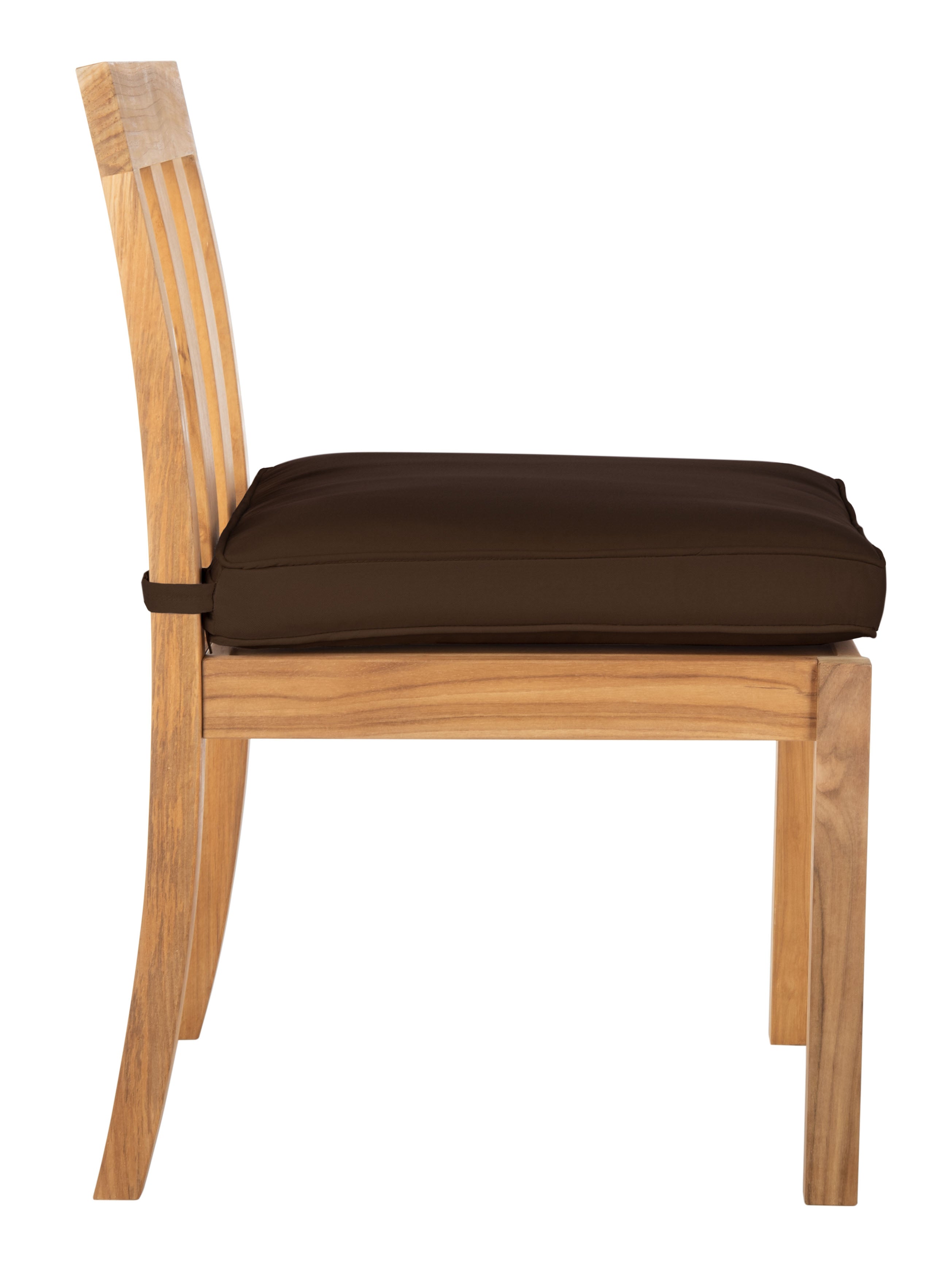 Montford Teak Dining Chair Natural (Set of 2) | Safavieh Couture - Natural Teak / Dark Brown