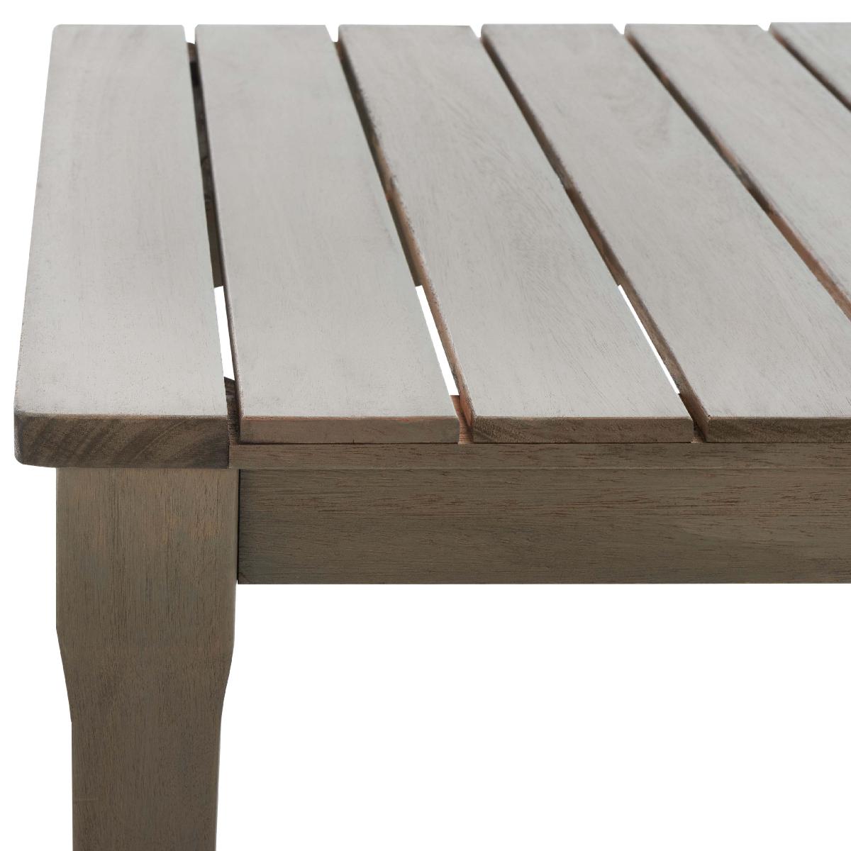 Safavieh Couture Martinique Wood Patio Coffee Table - Light Grey