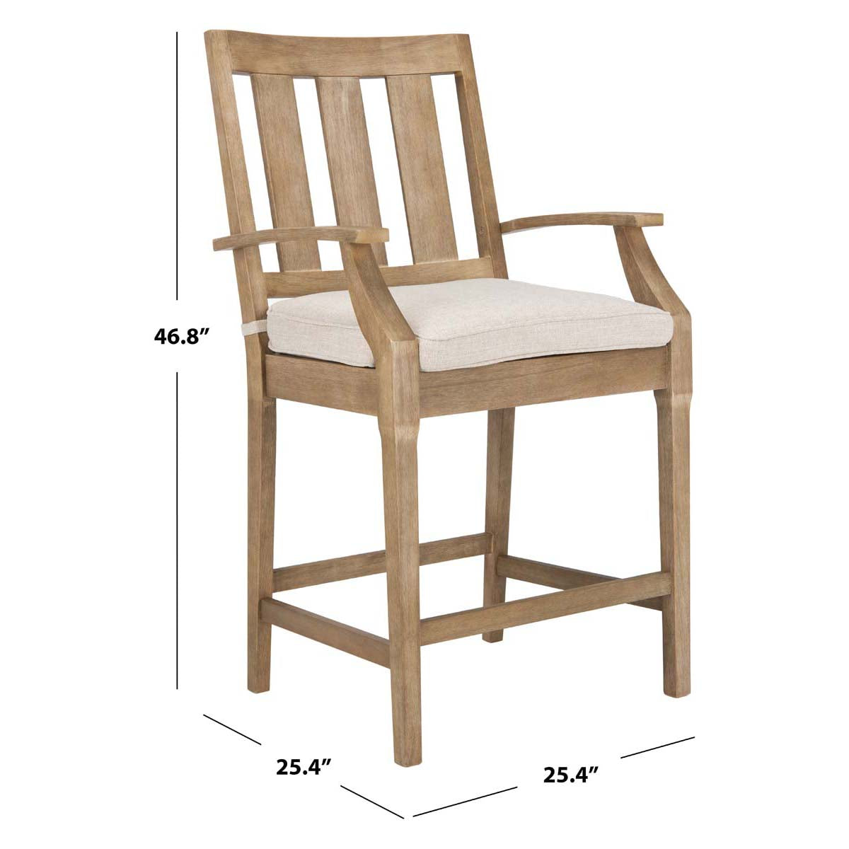 Safavieh Couture San Salvador Patio Bar Stools , CPT1020 - Natural (Set of 2)