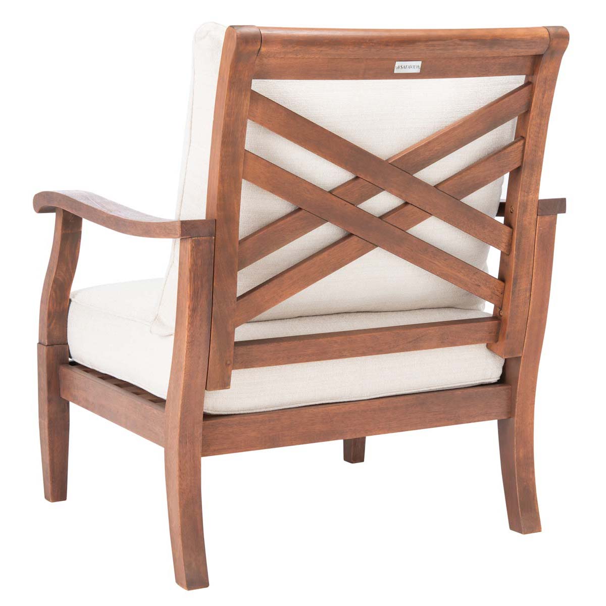 Safavieh Couture Payden Outdoor Accent Chair , CPT1022 - Natural / Beige